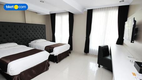 غرفة ديلوكس بسريرين منفصلين للمدخنين
