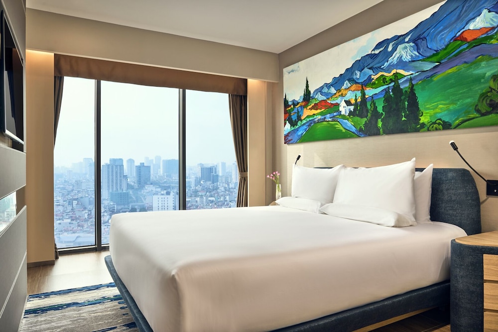 شقة تنفيذية بسرير مزدوج بشرفة، Novotel Hanoi Thai Ha 2/3