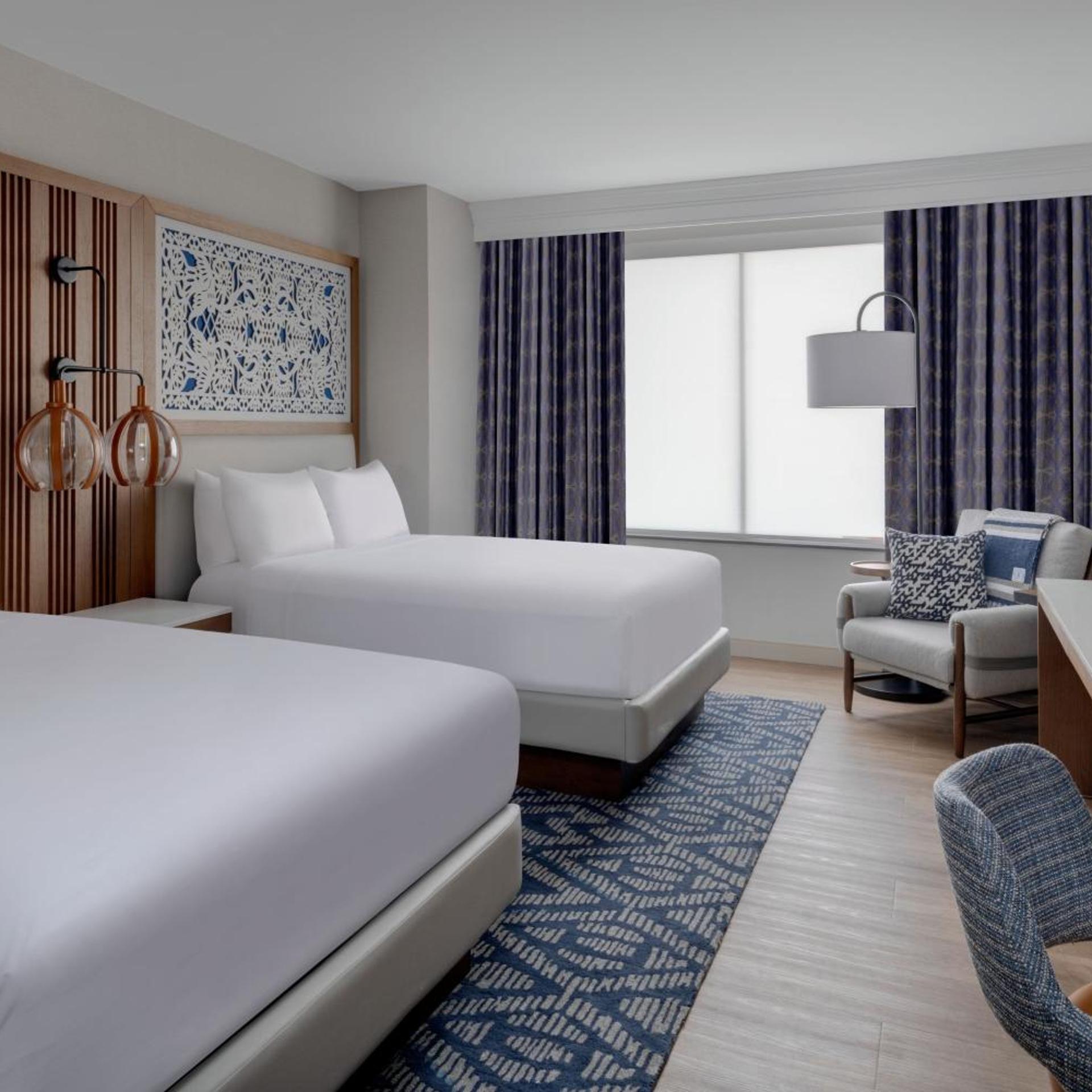 Deluxe, 2 Double Beds, High Floor
