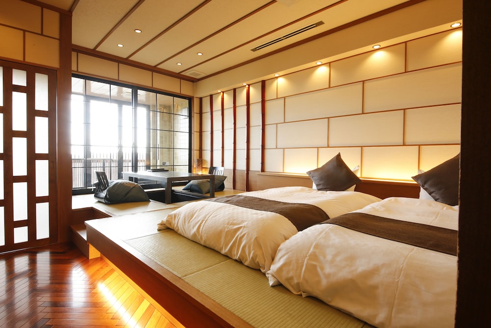 Japanese, Twin Beds, Outdoor Bath