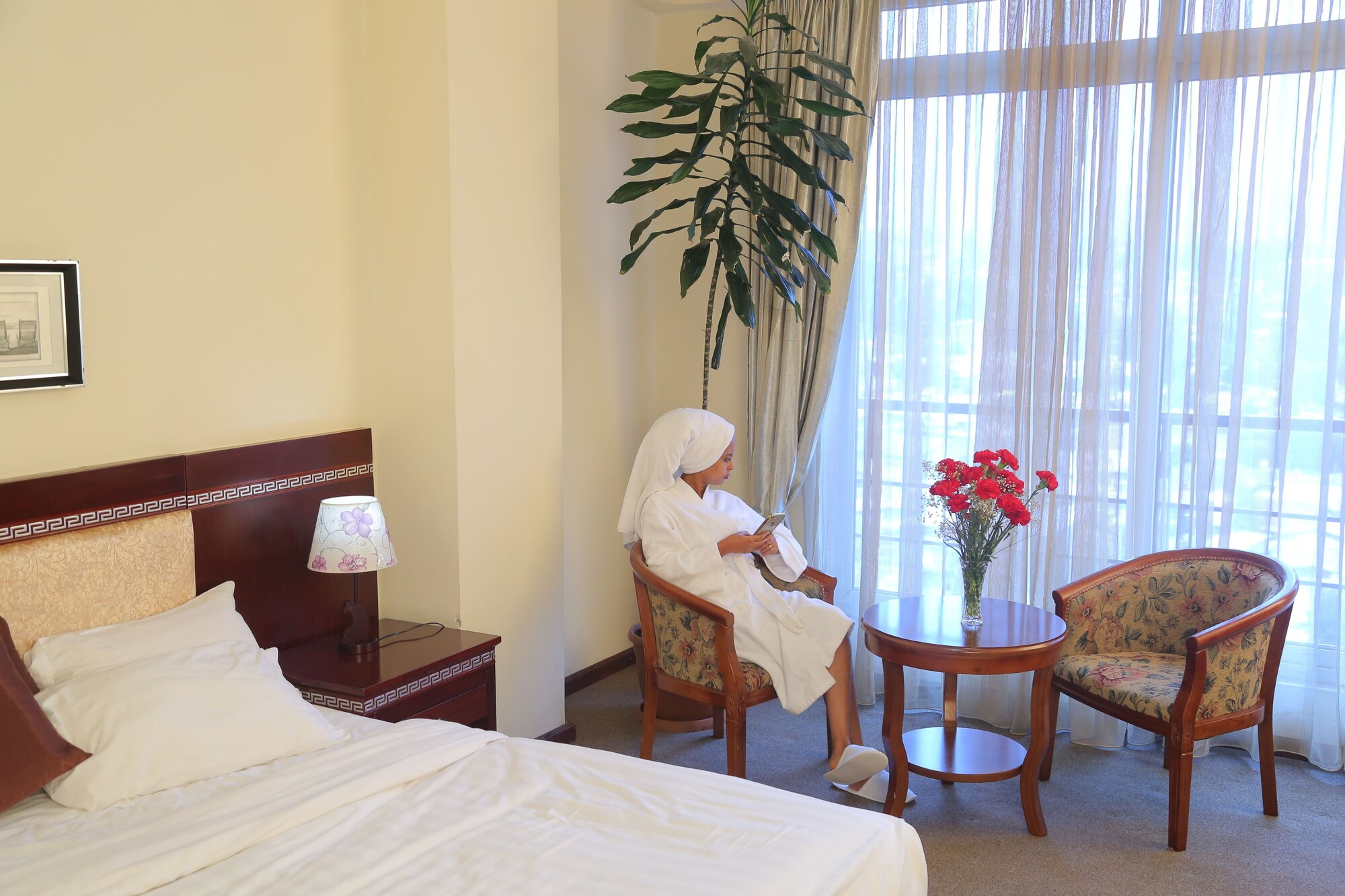 غرفة مفردة بسرير كوين، Sarem International Hotel 7/8