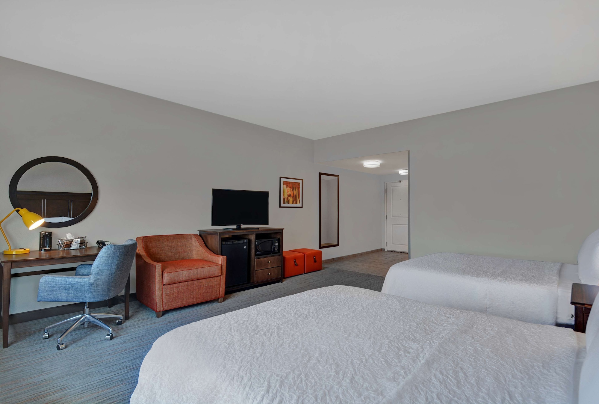 غرفة بسريرين كوين بإطلالة على النهر، Hampton Inn Bath Brunswick Area Me 2/3