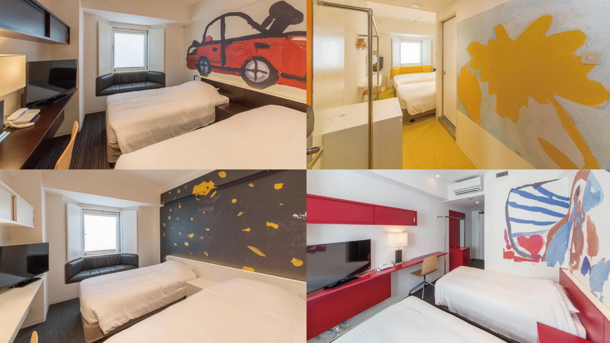 Hollywood, Standard, Twin Beds, City View