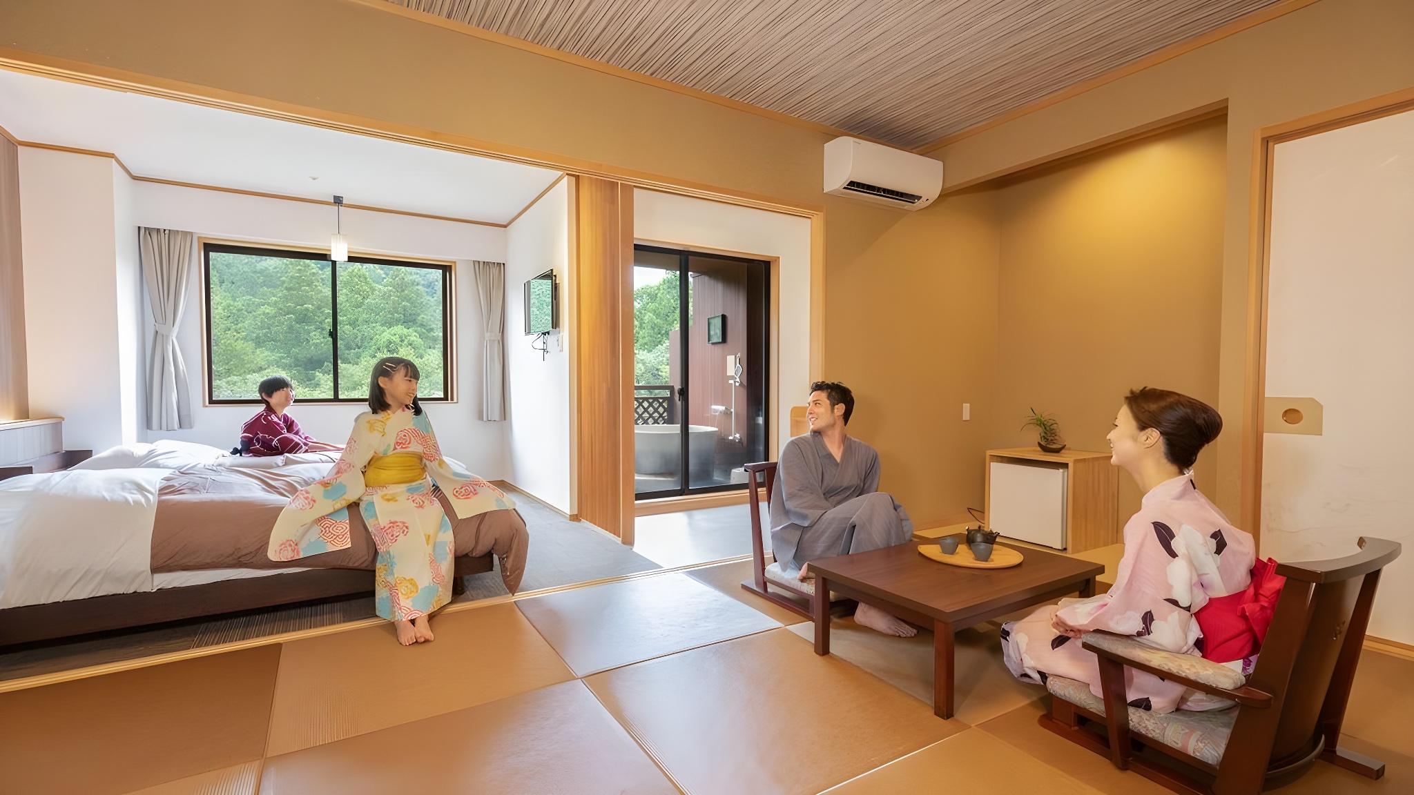 Japanese Western, Superior, Twin Beds, Outdoor Bath
