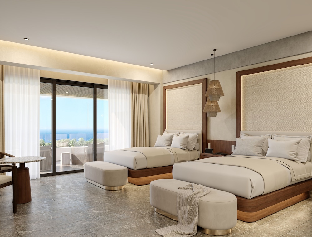 2 Bedrooms, Presidential, Suite, 1 King and 2 Double Beds