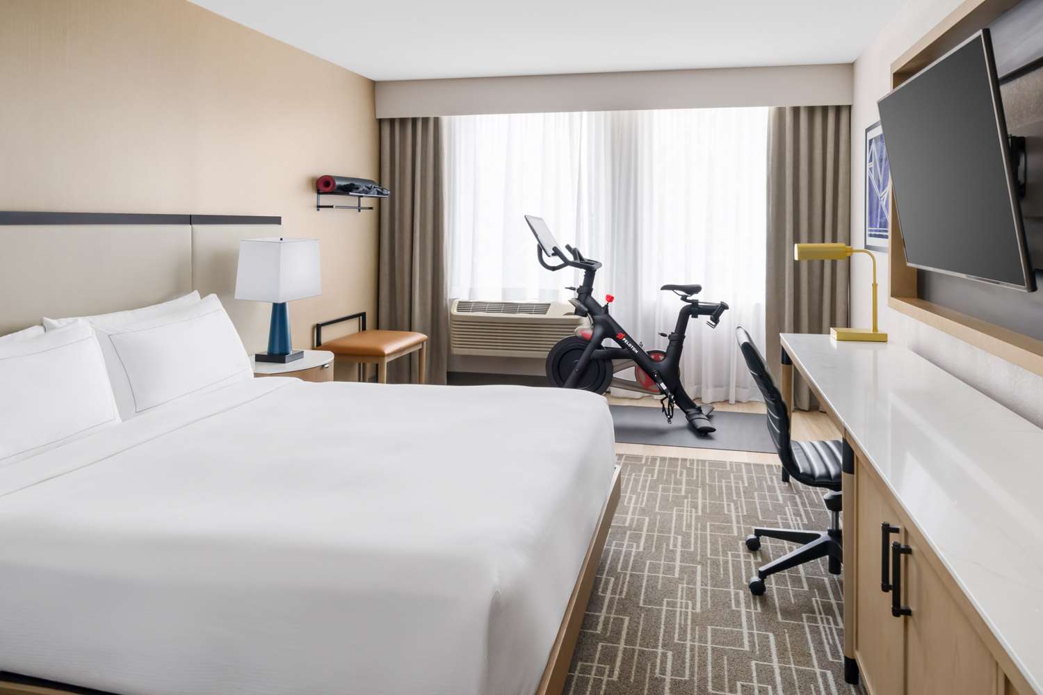 Room, King Bed, Peloton
