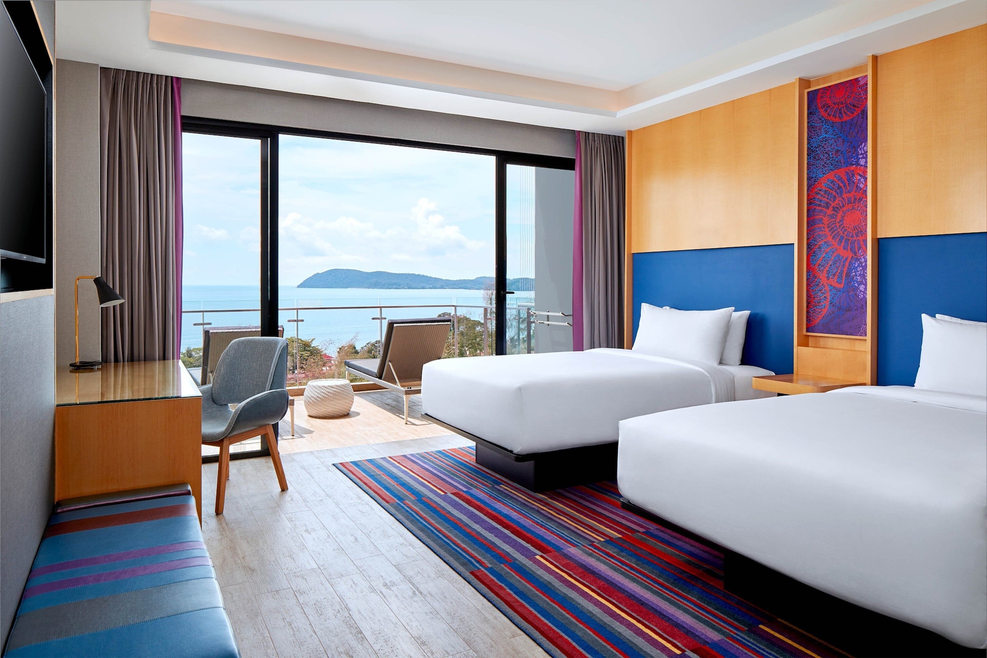 ROOM, TWIN BEDS, SEA VIEW, BALCONY