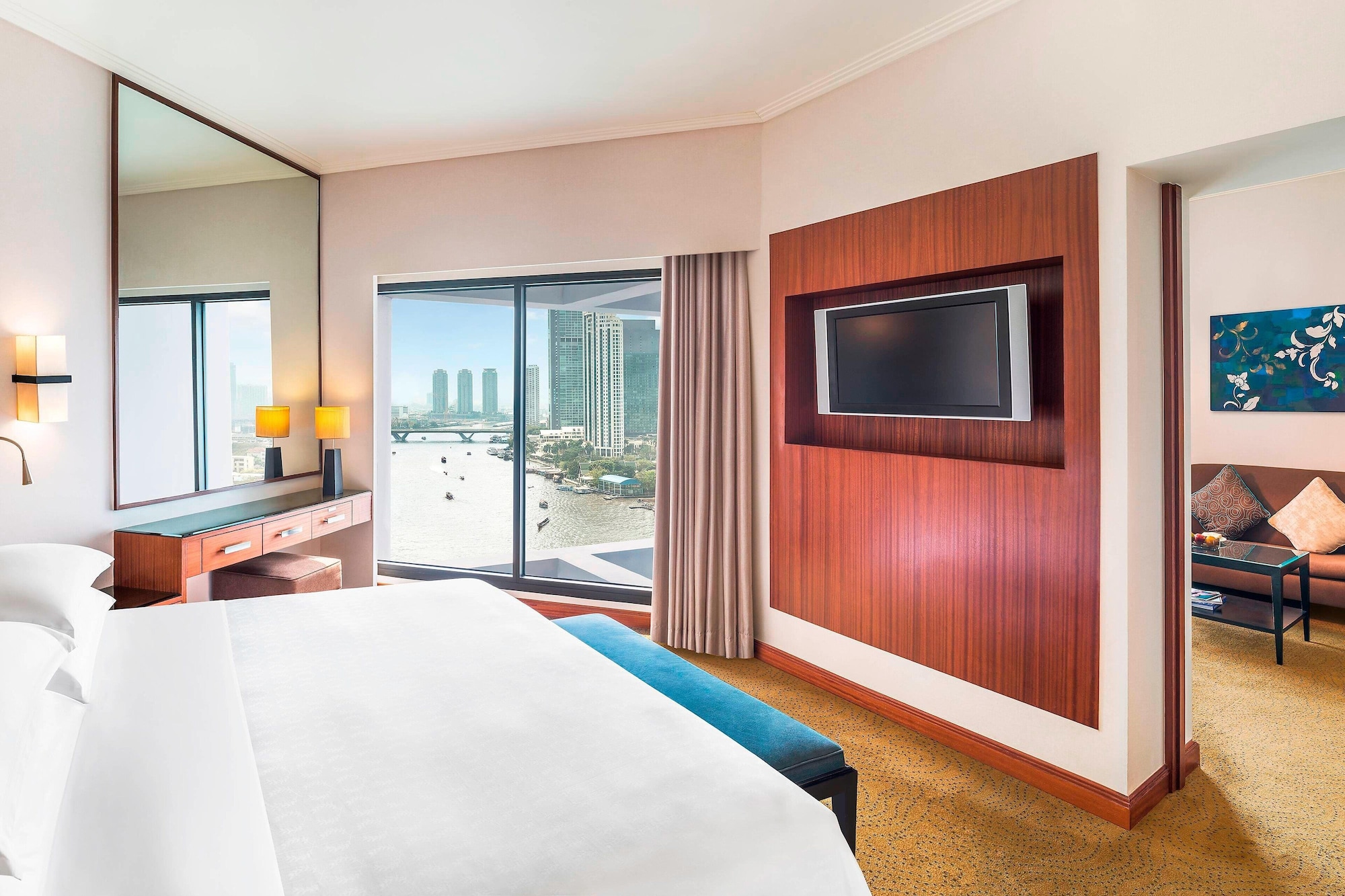جناح جونيور بغرفة نوم واحدة، Royal Orchid Sheraton Riverside Hotel Bangkok 3/6