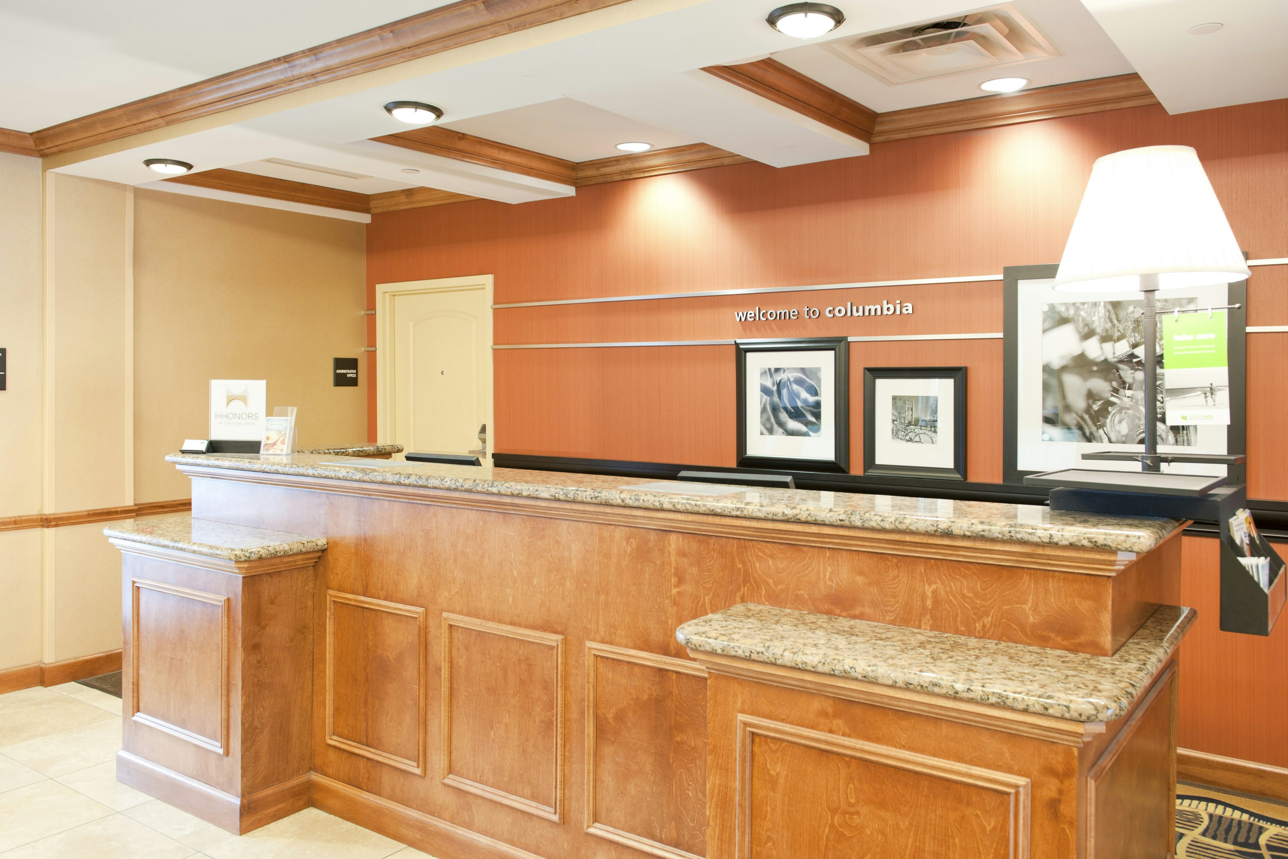 Lobby at Hampton Inn & Suites Columbia at the University of Missouri, COLUMBIA - MO