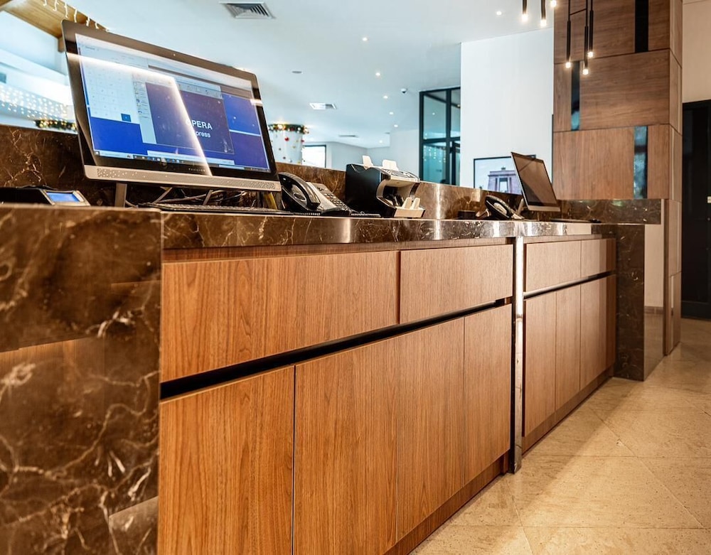 Lobby at Fiesta Royale Hotel, ACCRA