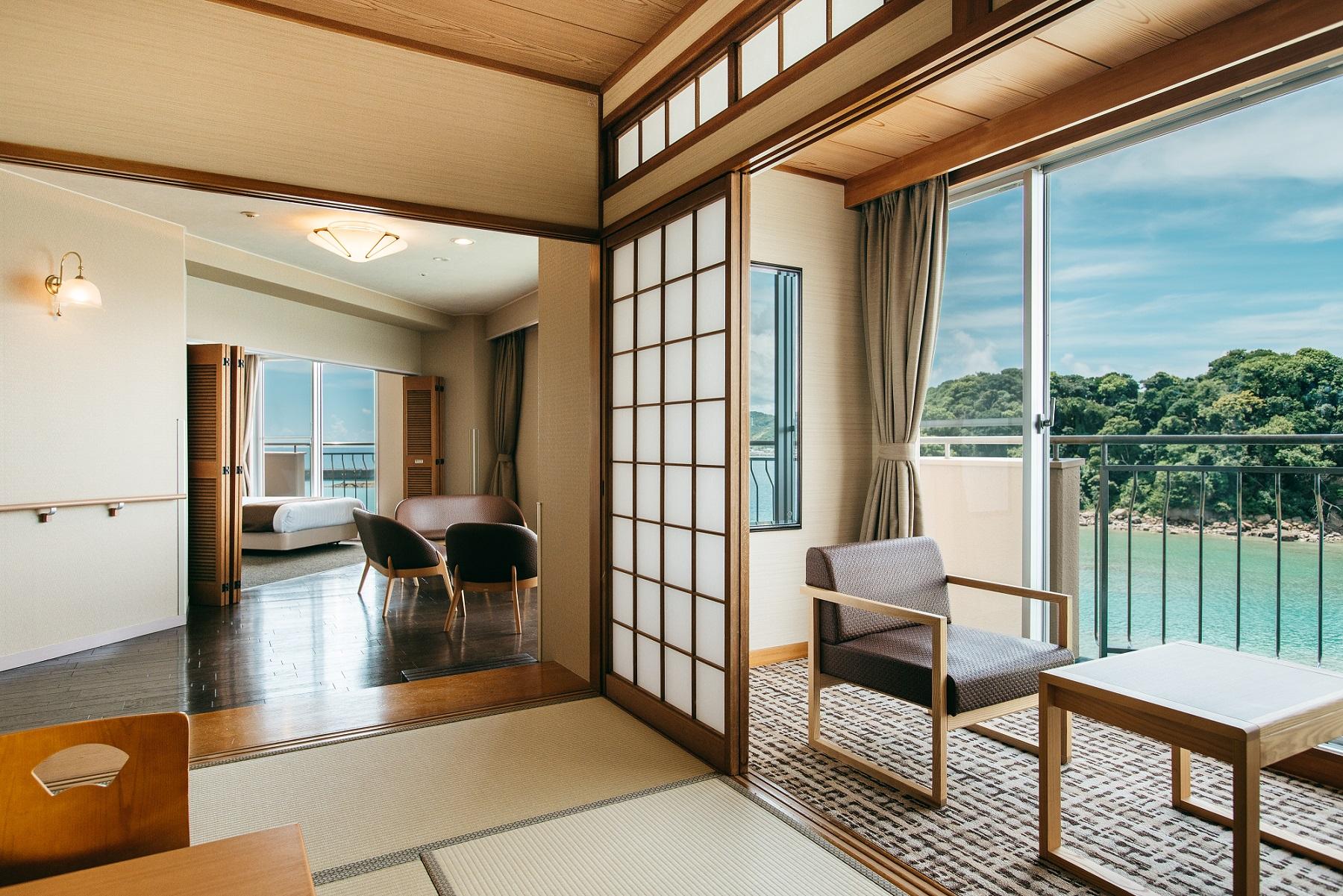 Semi Room, Japanese Western, Special, 2 Semi Double Beds, 3 Futon Beds, Bathtub