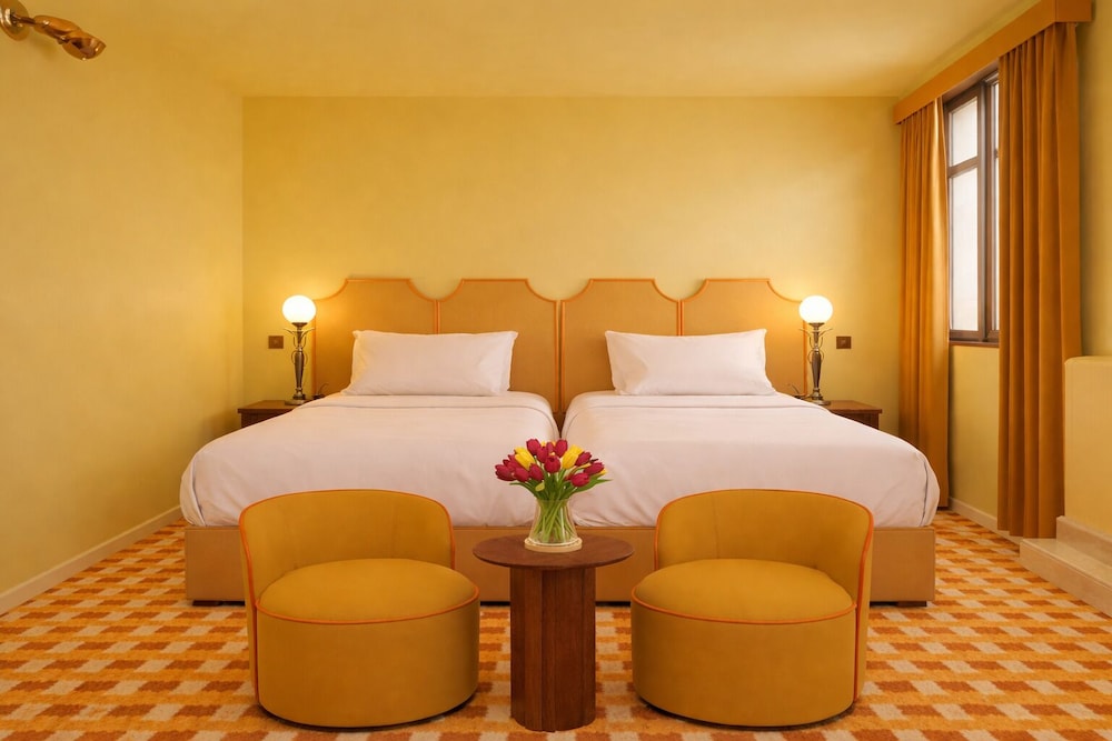 غرفة بسريرين منفصلين، Hotel Le Berger 4/10