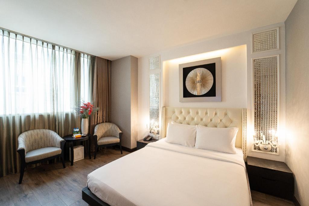 غرفة تنفيذية بسرير مزدوج بإطلالة على المدينة، A Em Hotel 8a Thai Van Lung 3/4