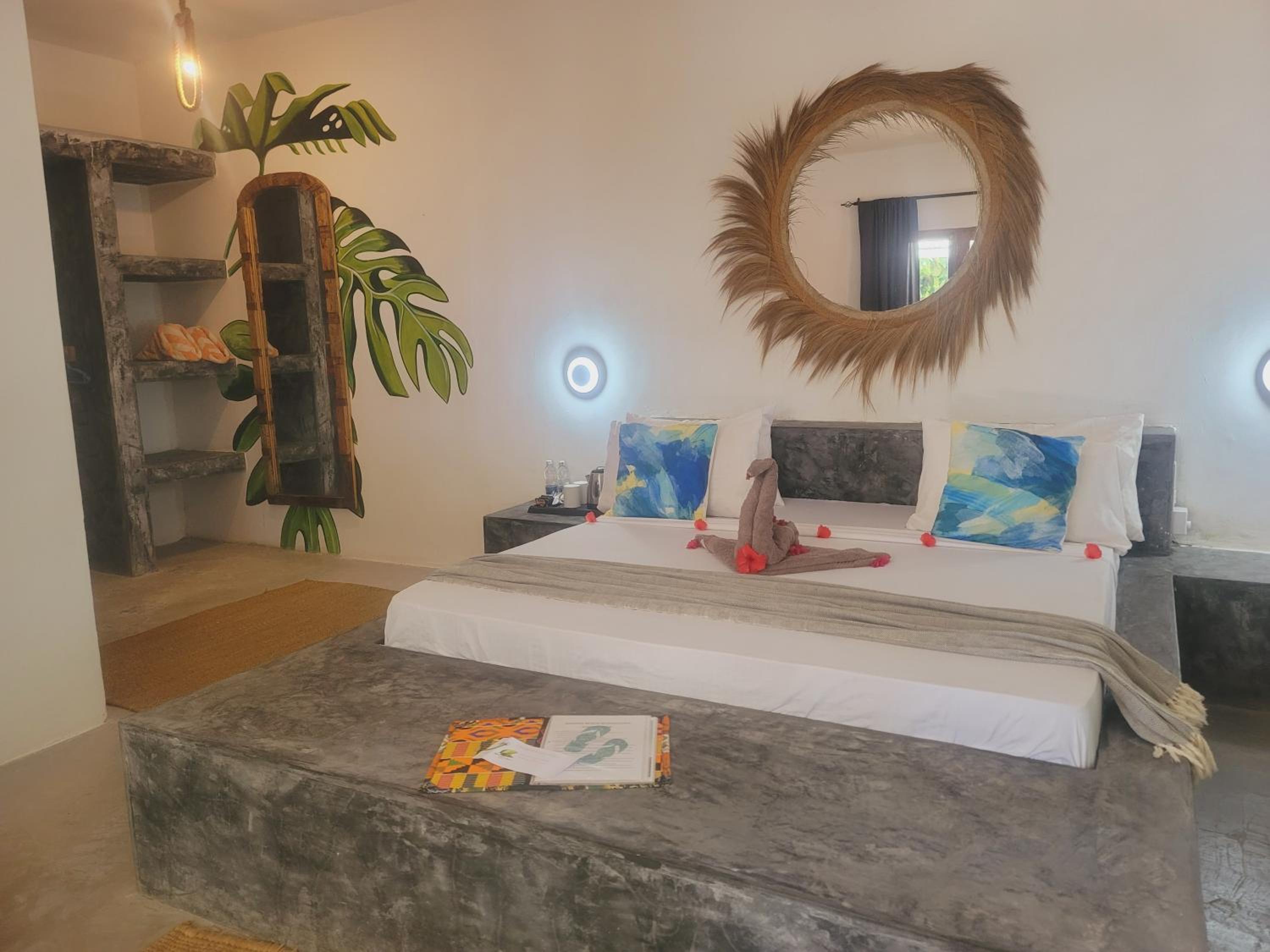 غرفة ديلوكس بسرير مزدوج بشرفة، Garden Beach Bungalows 5/10