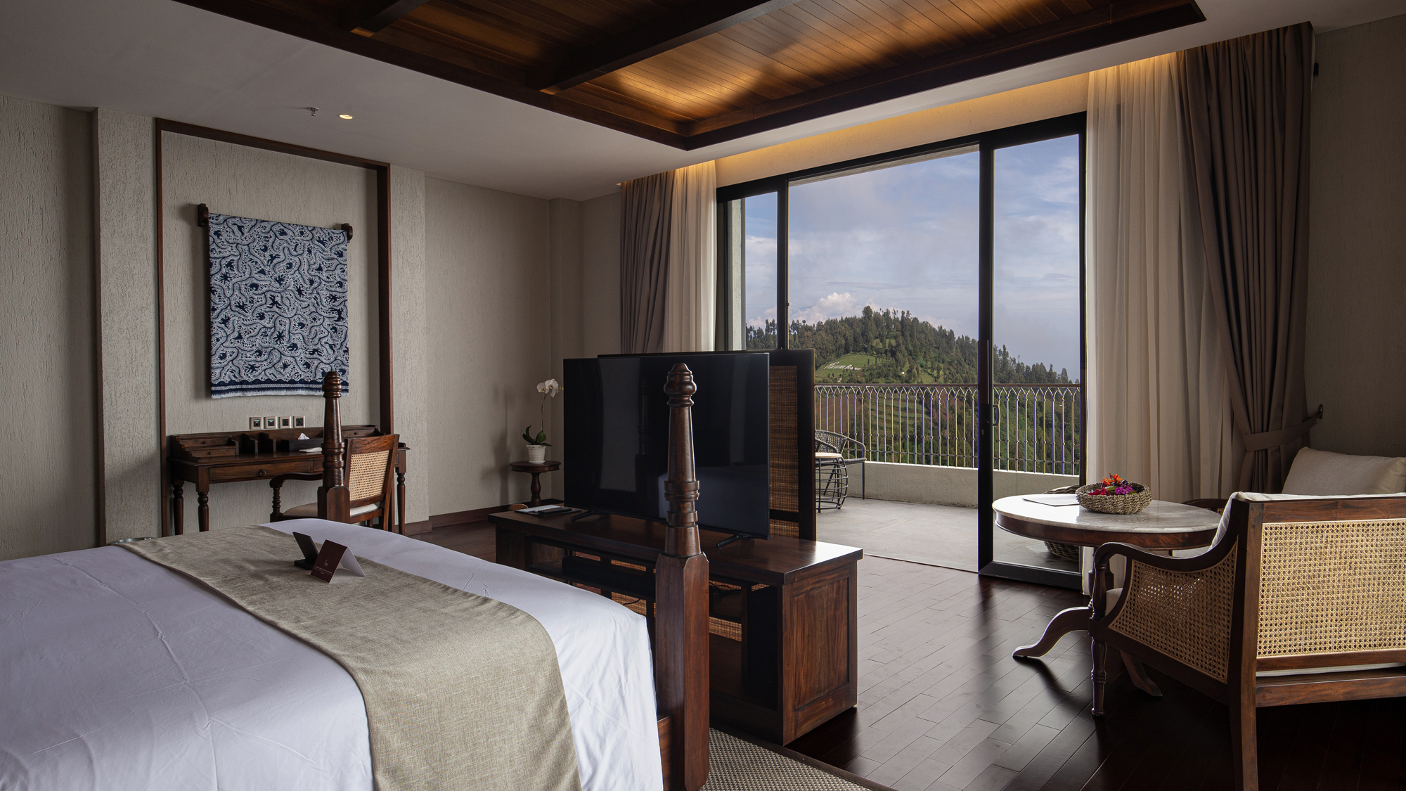 جناح بسرير كوين، Plataran Bromo Resort & Venue 3/7