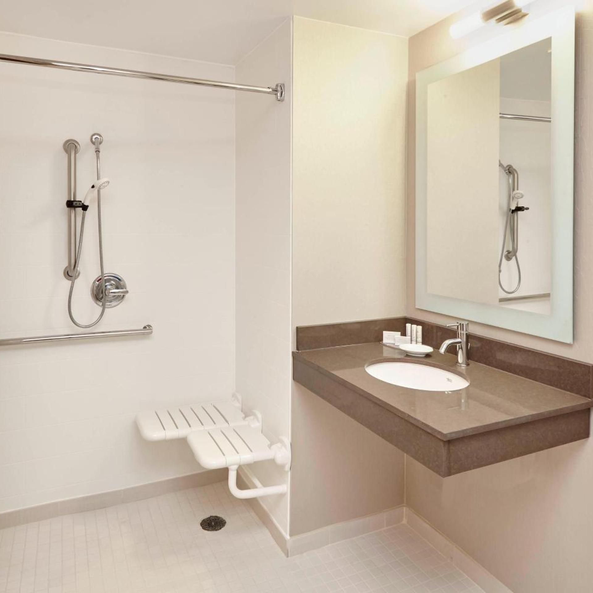 جناح بسرير كينج مع أريكة بحوض استحمام لذوي الإعاقة، Springhill Suites By Marriott Chicago Schaumburg 2/4