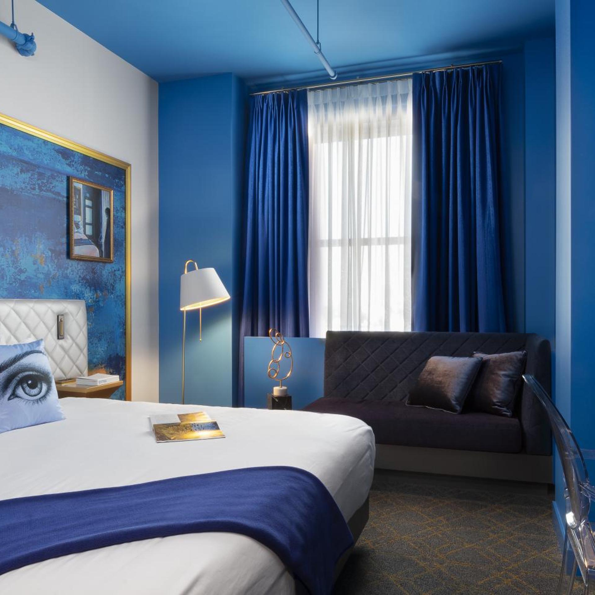 Blue, King Bed