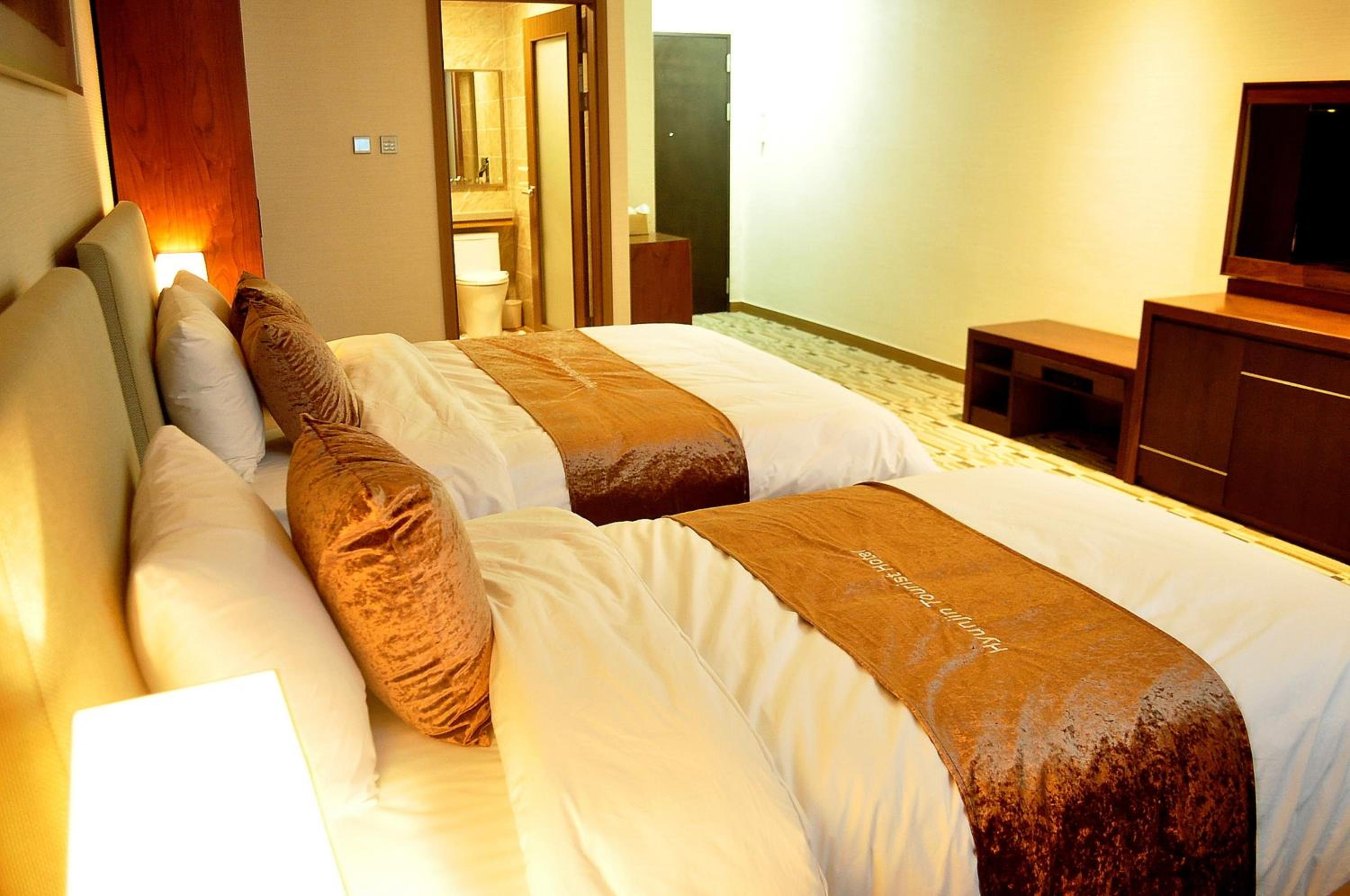غرفة ديلوكس بسريرين منفصلين بإطلالة على البحر، Hyunjin Tourist Hotel 4/9