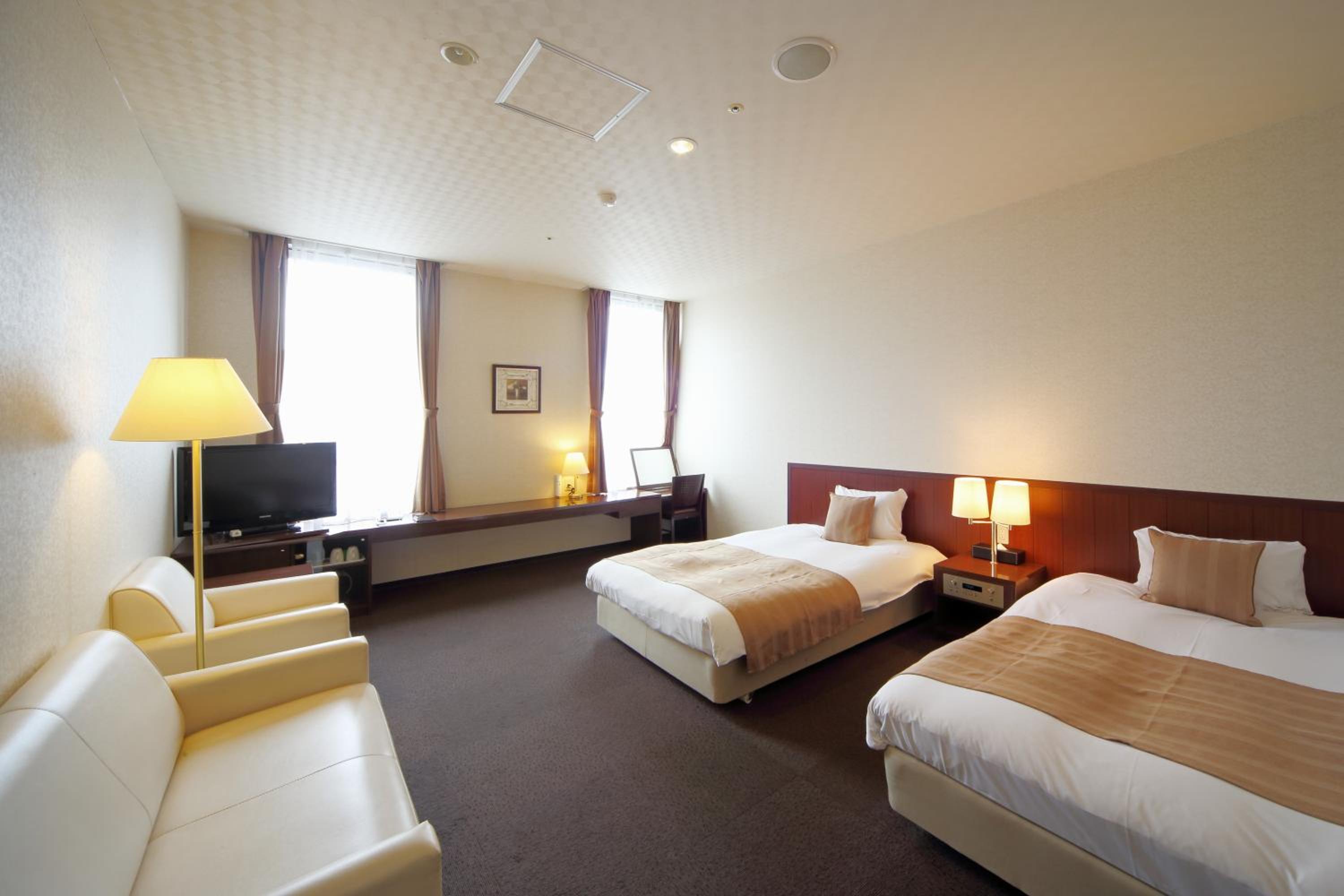 غرفة كومفورت بسريرين منفصلين للمدخنين، Asahikawa Toyo Hotel 2/2
