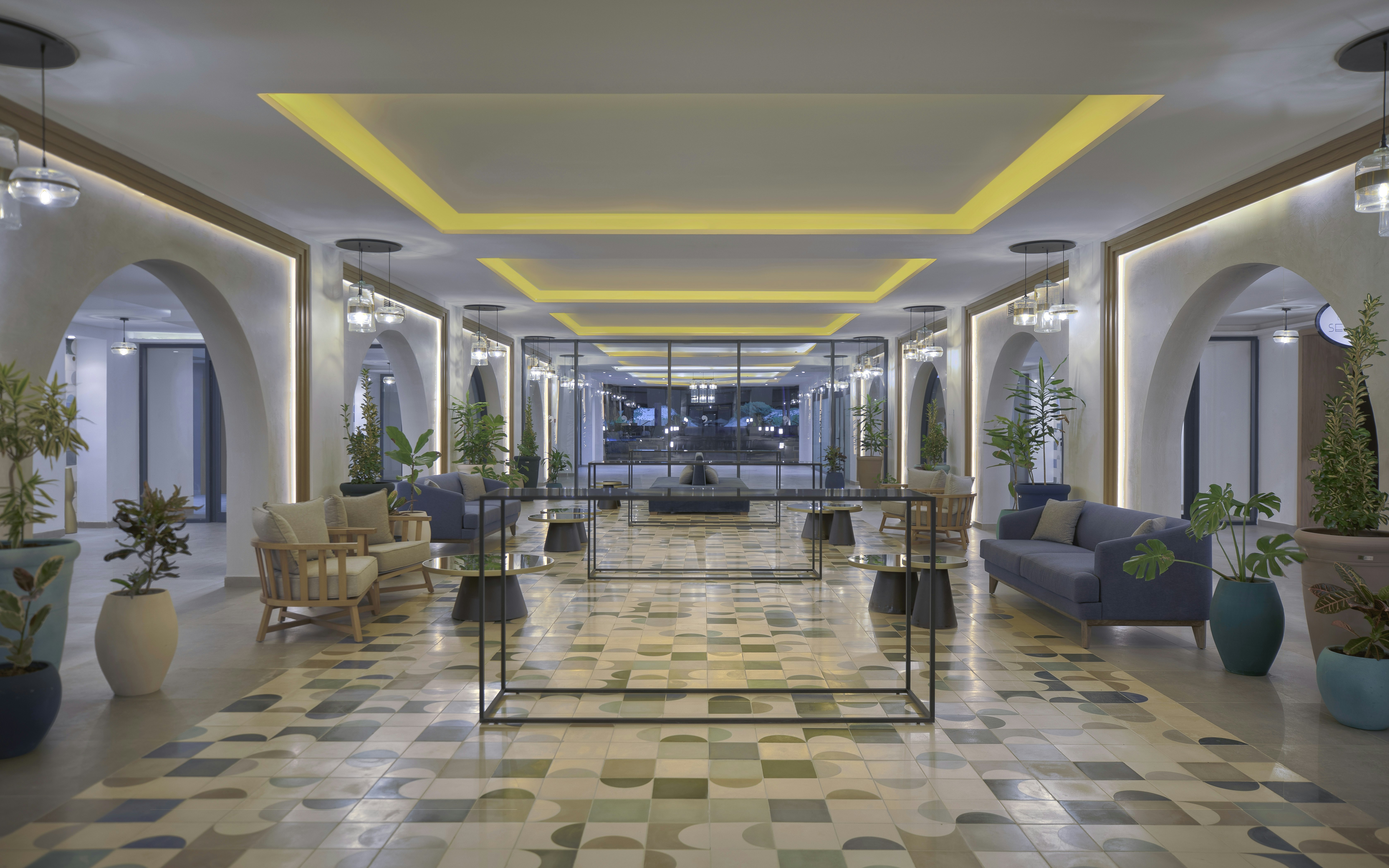 Lobby at Hilton Skanes Monastir Beach Resort, MONASTIR