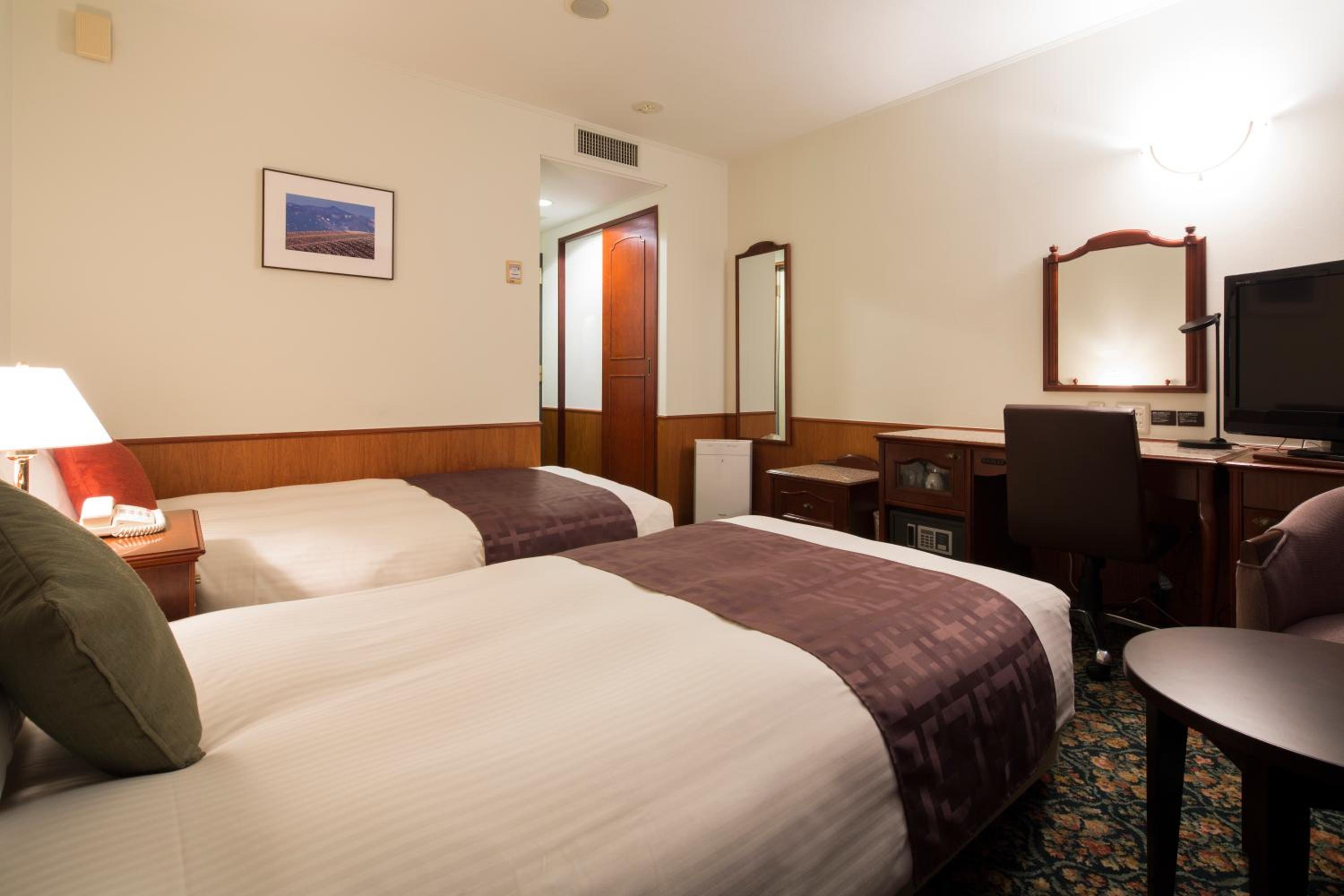 غرفة قياسية مفردة بسريرين منفصلين للمدخنين، Premier Hotel Cabin Obihiro 4/8