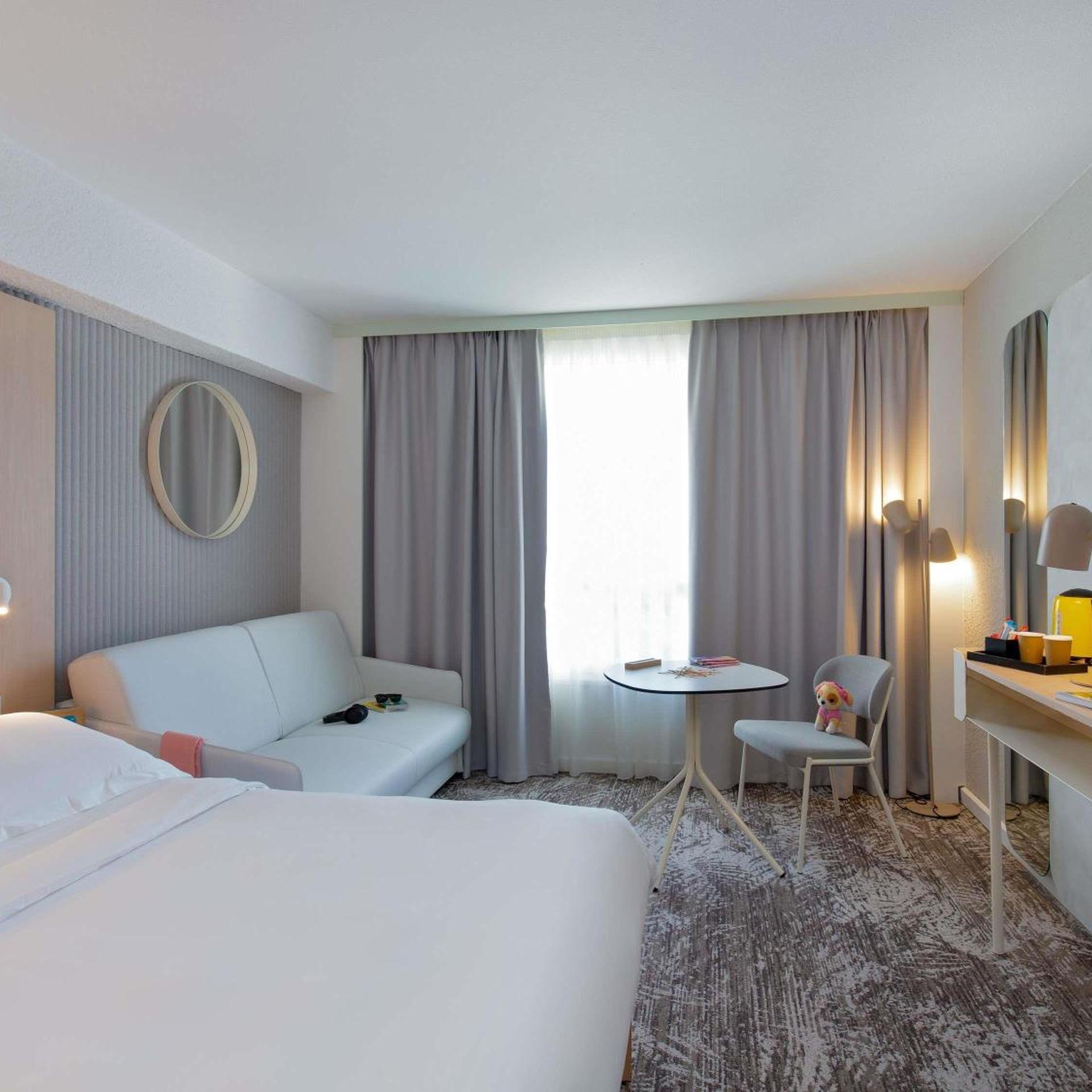 Family, Double Bed, Sofa