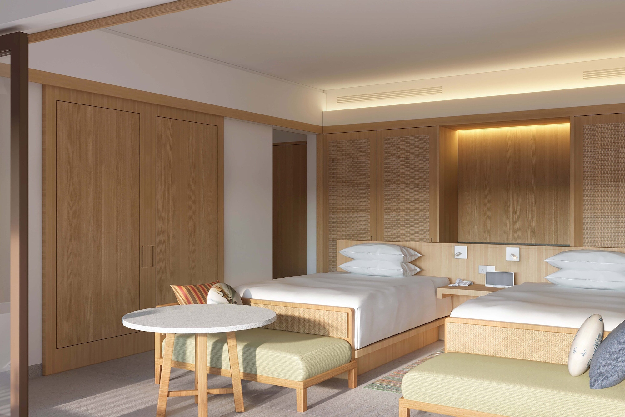 غرفة بسريرين منفصلين بإطلالة على الحديقة بشرفة، Sheraton Belitung Resort 6/11