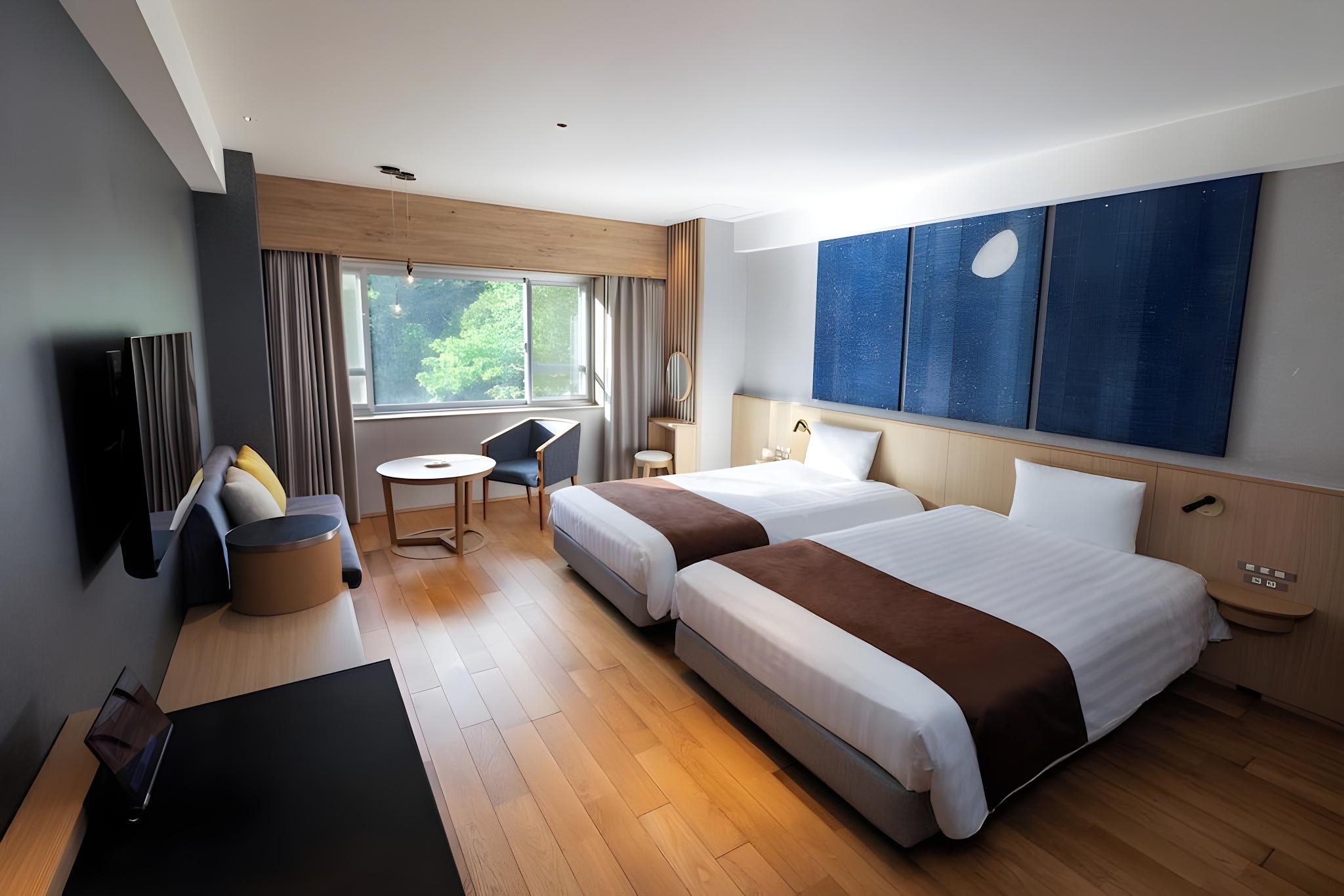 Japanese, Gold, Superior, 2 Double Beds