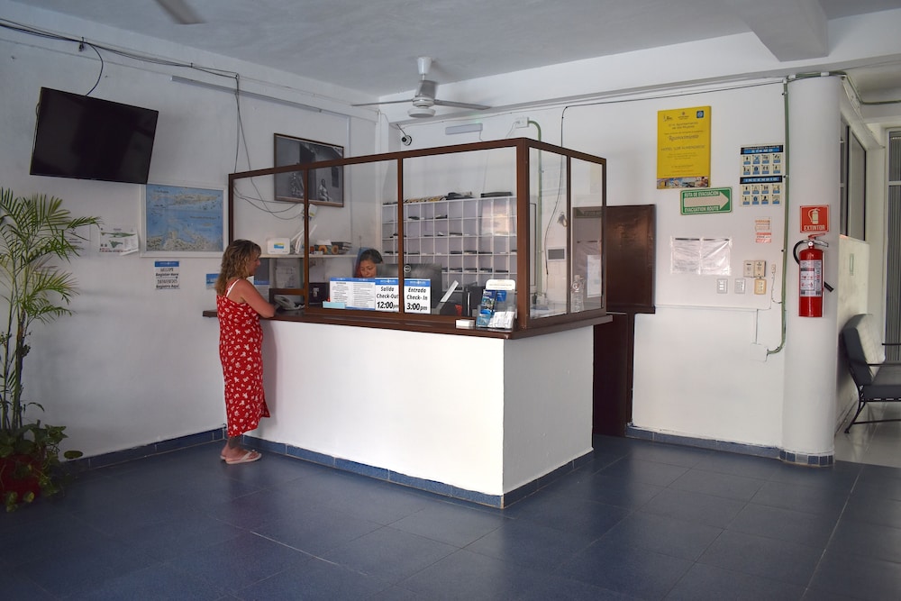 Lobby at Hotel Plaza Almendros, Isla Mujeres, ISLA MUJERES