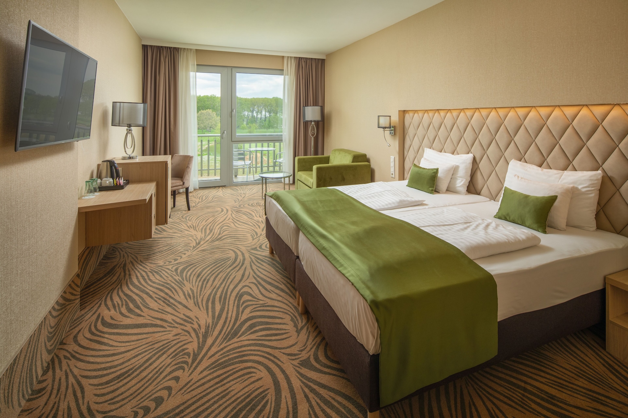 Superior, Double and Twin Beds, Golf Course View, Balcony