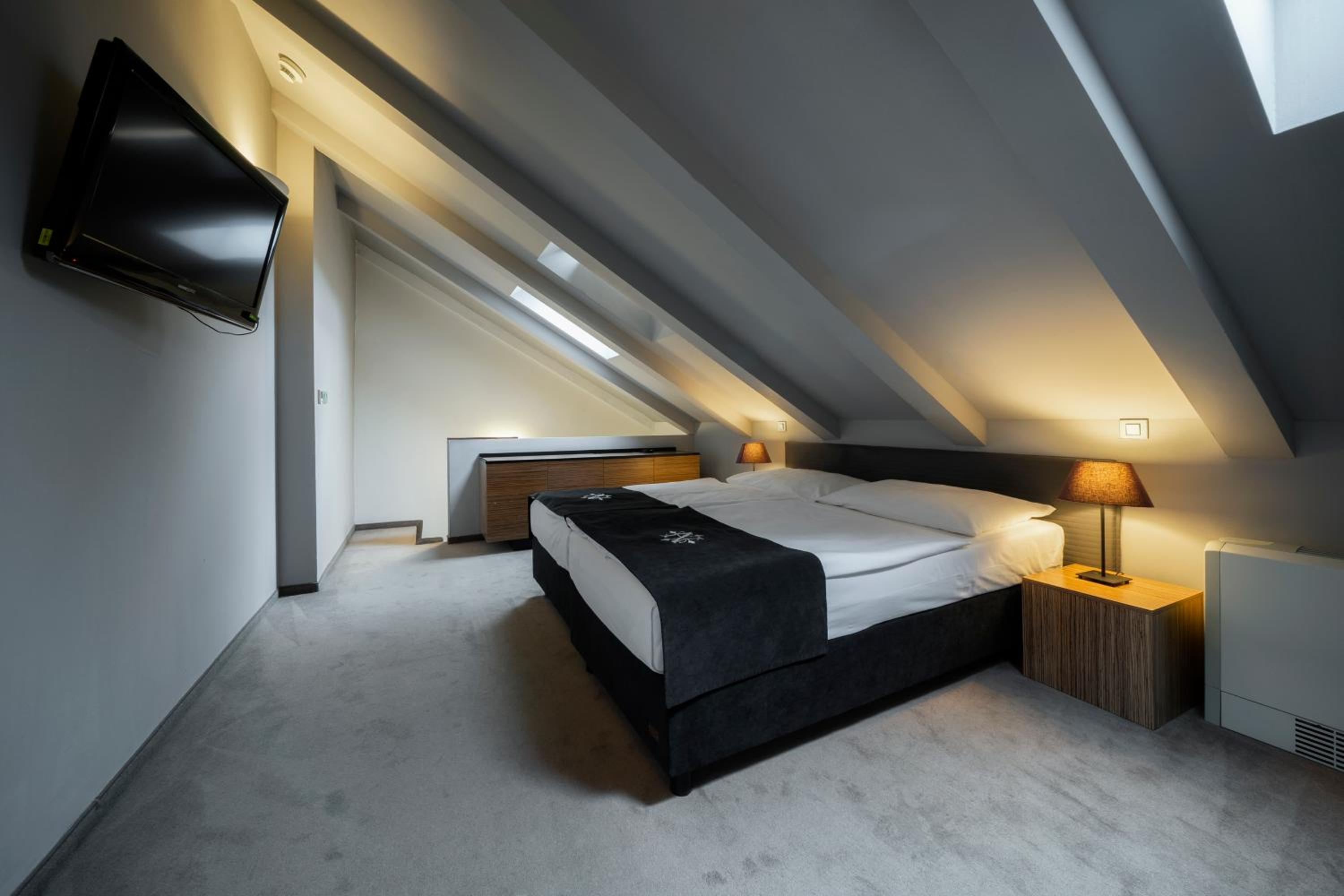 Room, Double Bed, Attic