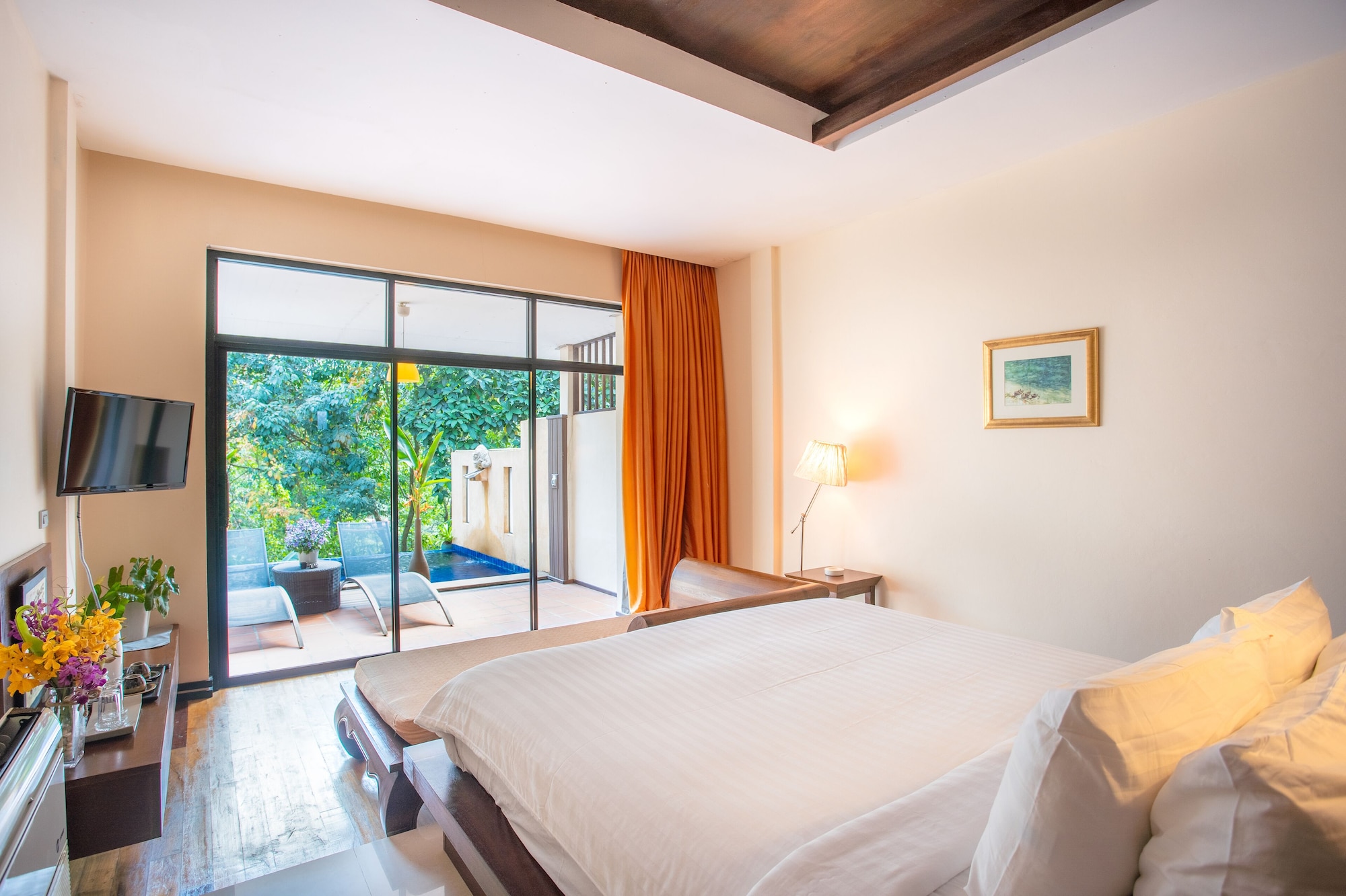غرفة ديلوكس بسرير كينج بمسبح خاص، Koh Chang Cliff Beach Resort 4/10