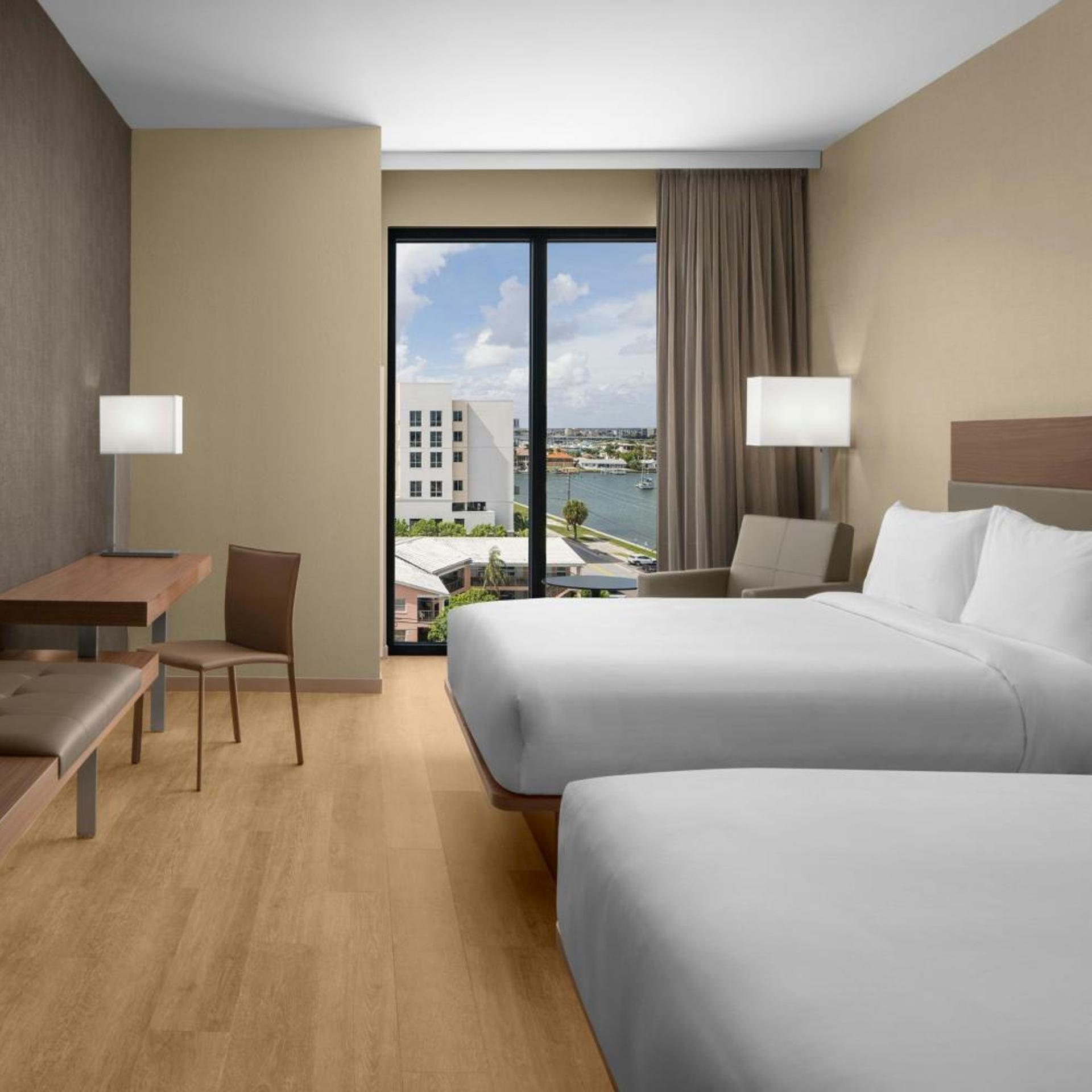 Room, 2 Queen Beds, Partial Water View
