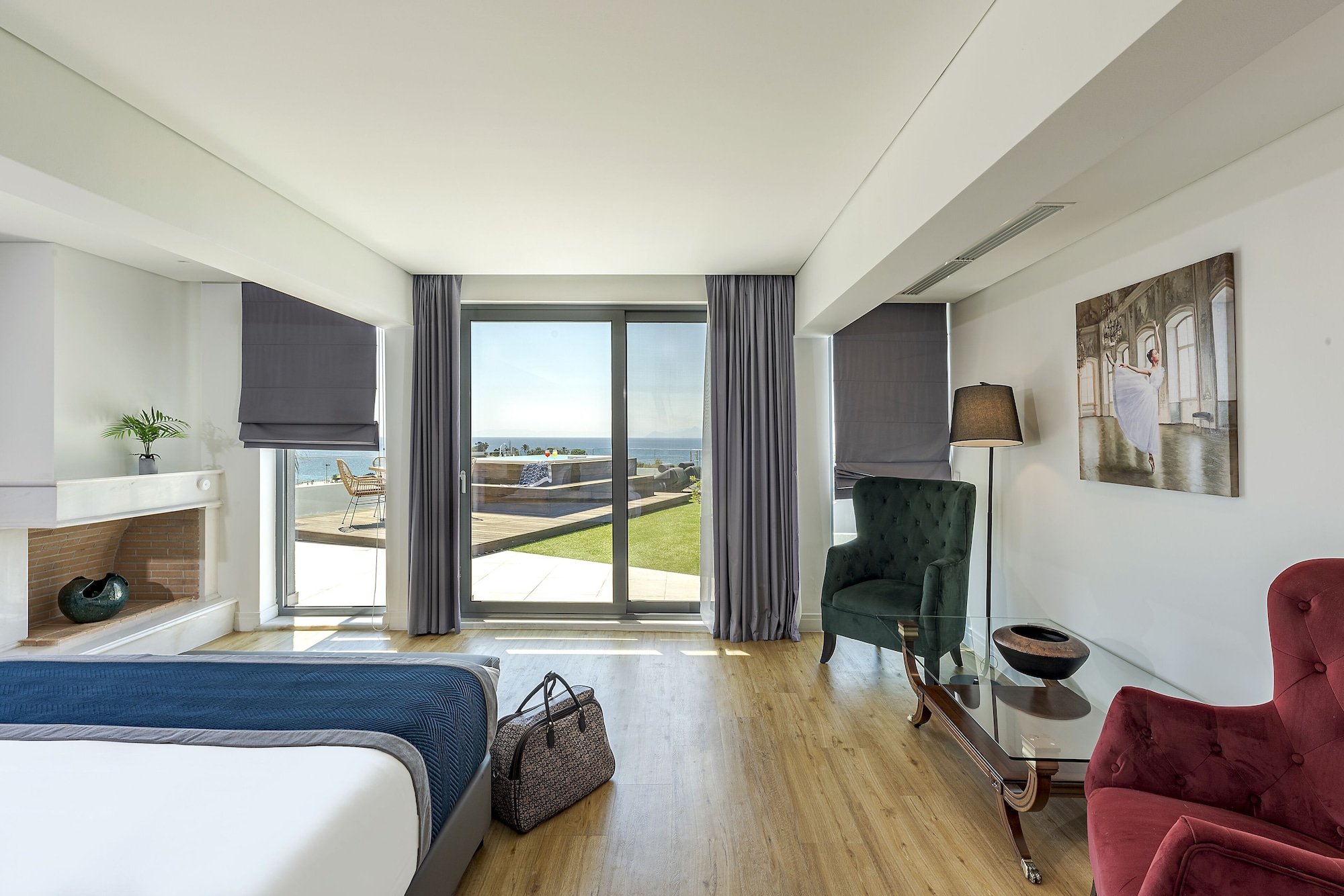 Penthouse Suite, Double Bed, Sea View, Sofa, Hot Tub