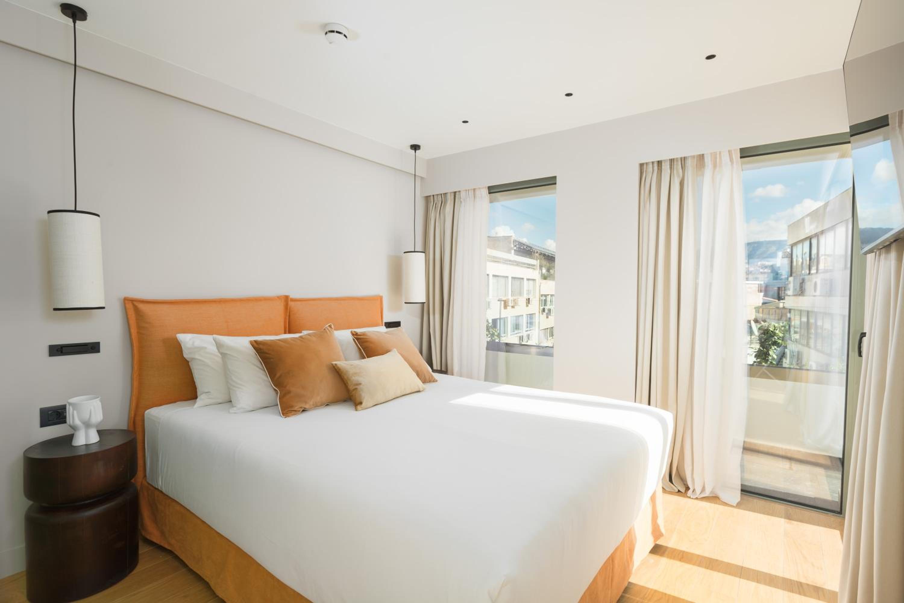Loft, Queen Bed, Acropolis View, Terrace