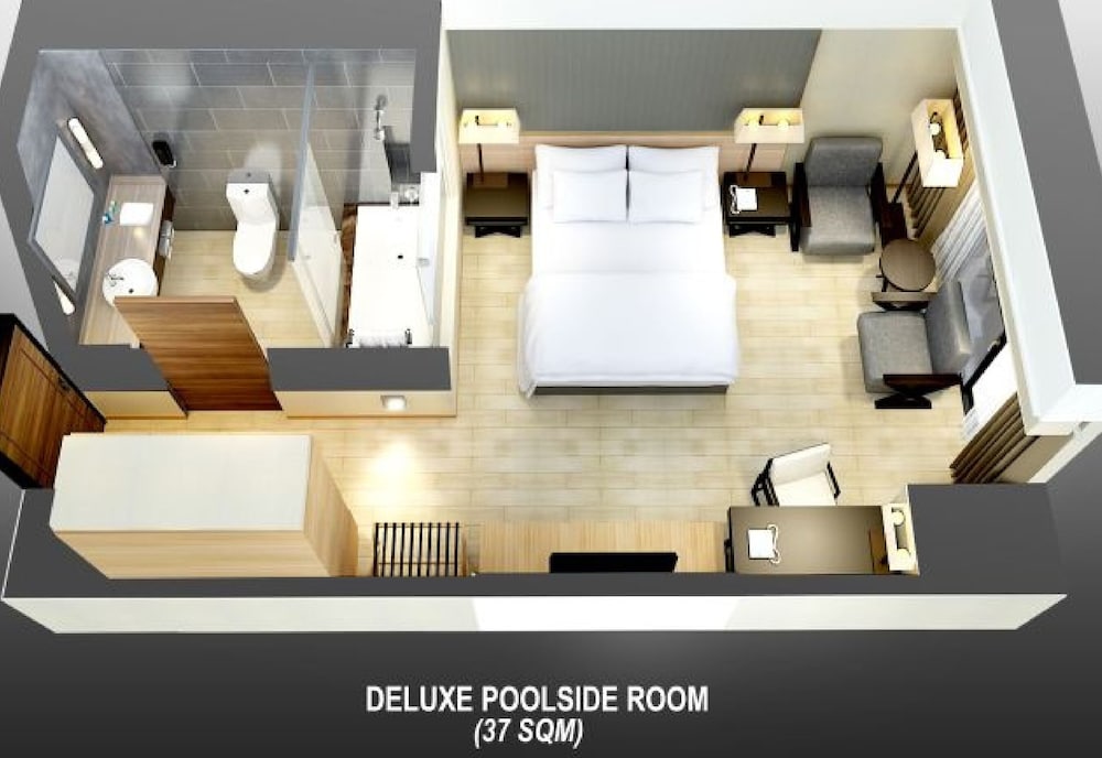 Deluxe, King Bed, Pool Side 6/6