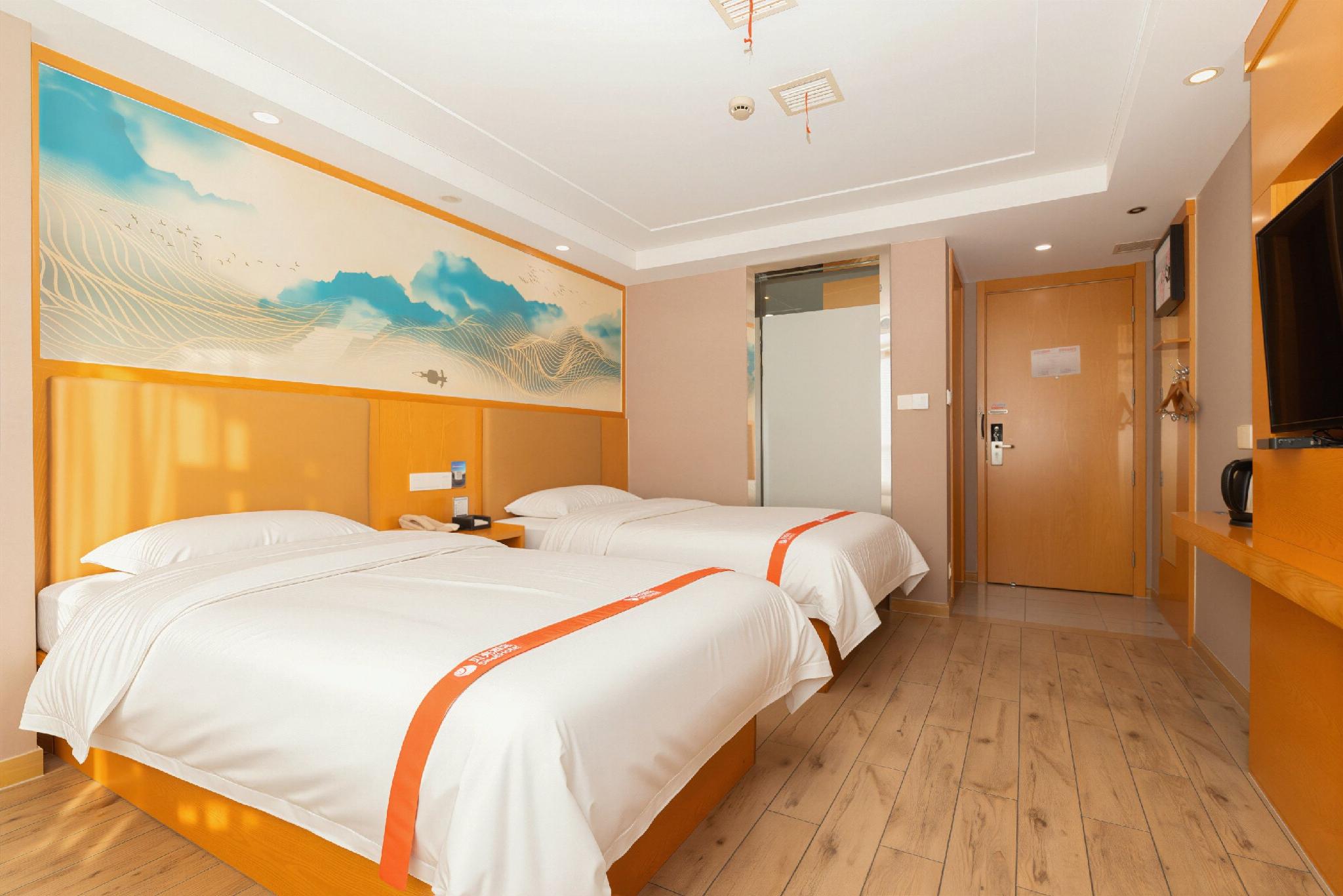غرفة بزنس بسريرين منفصلين، Shell Hotel (dinosaur garden, Changzhou north high speed railway station, Metro Station) 3/3