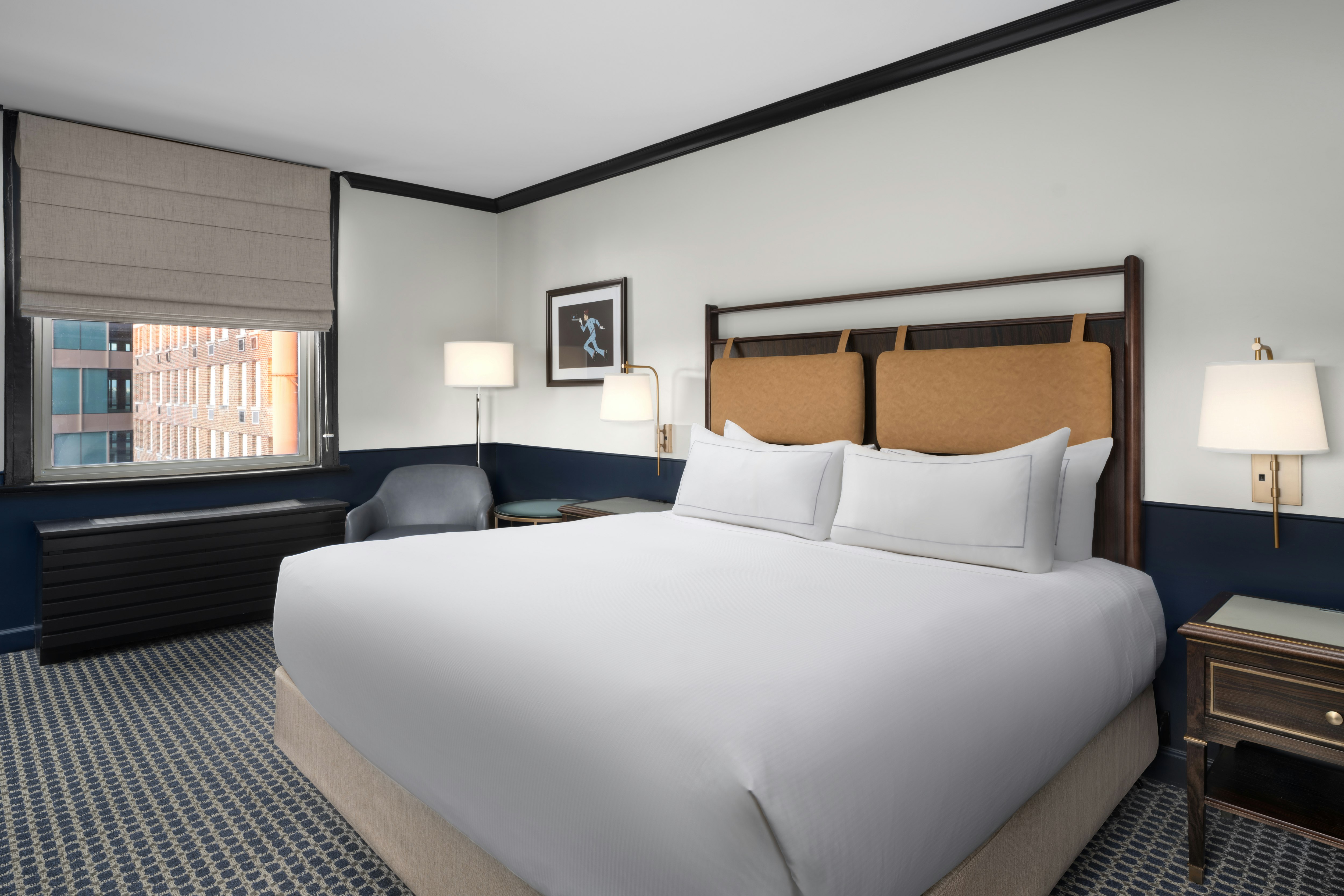 غرفة بريميوم بسرير كينج، Hilton Orrington / Evanston 2/3