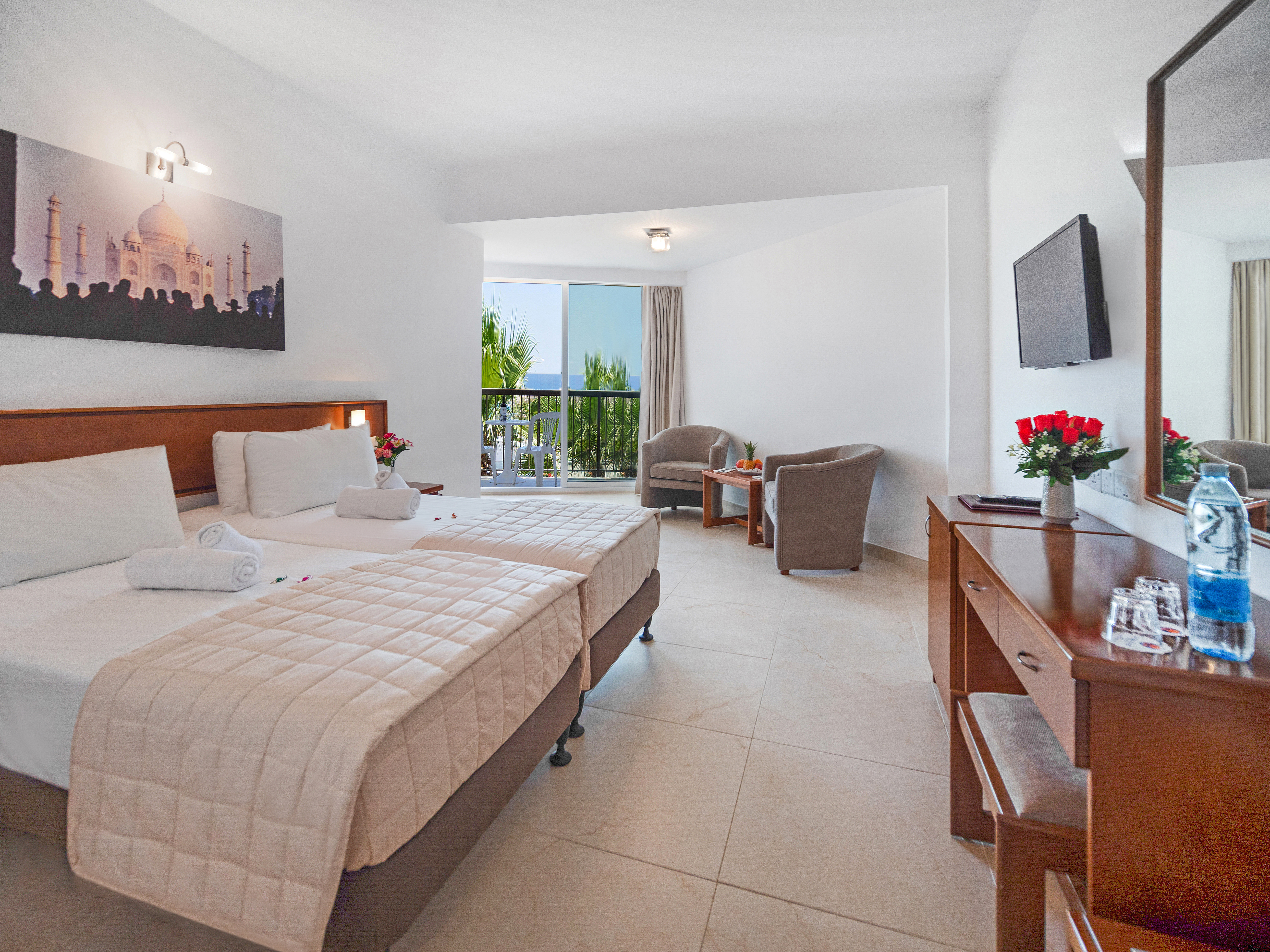 Twin/Double Room Standard Side Sea View، Avlida Hotel 2/6