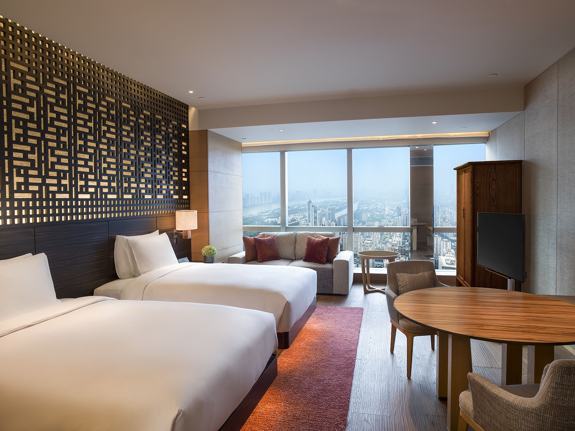 Room, Twin Beds, 2 Double Beds, Skyline View