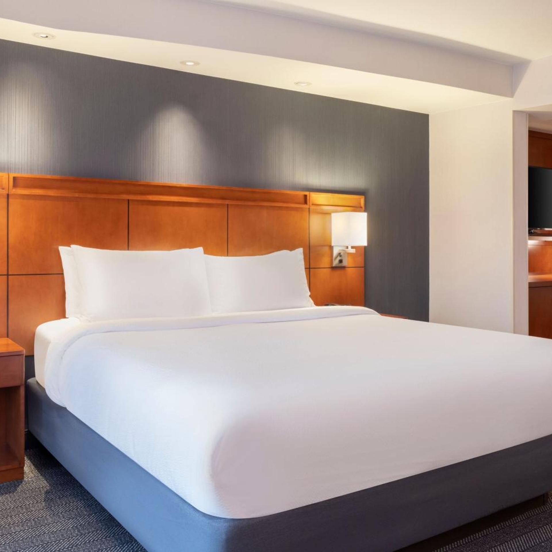 استوديو تنفيذي بسرير كينج مع أريكة