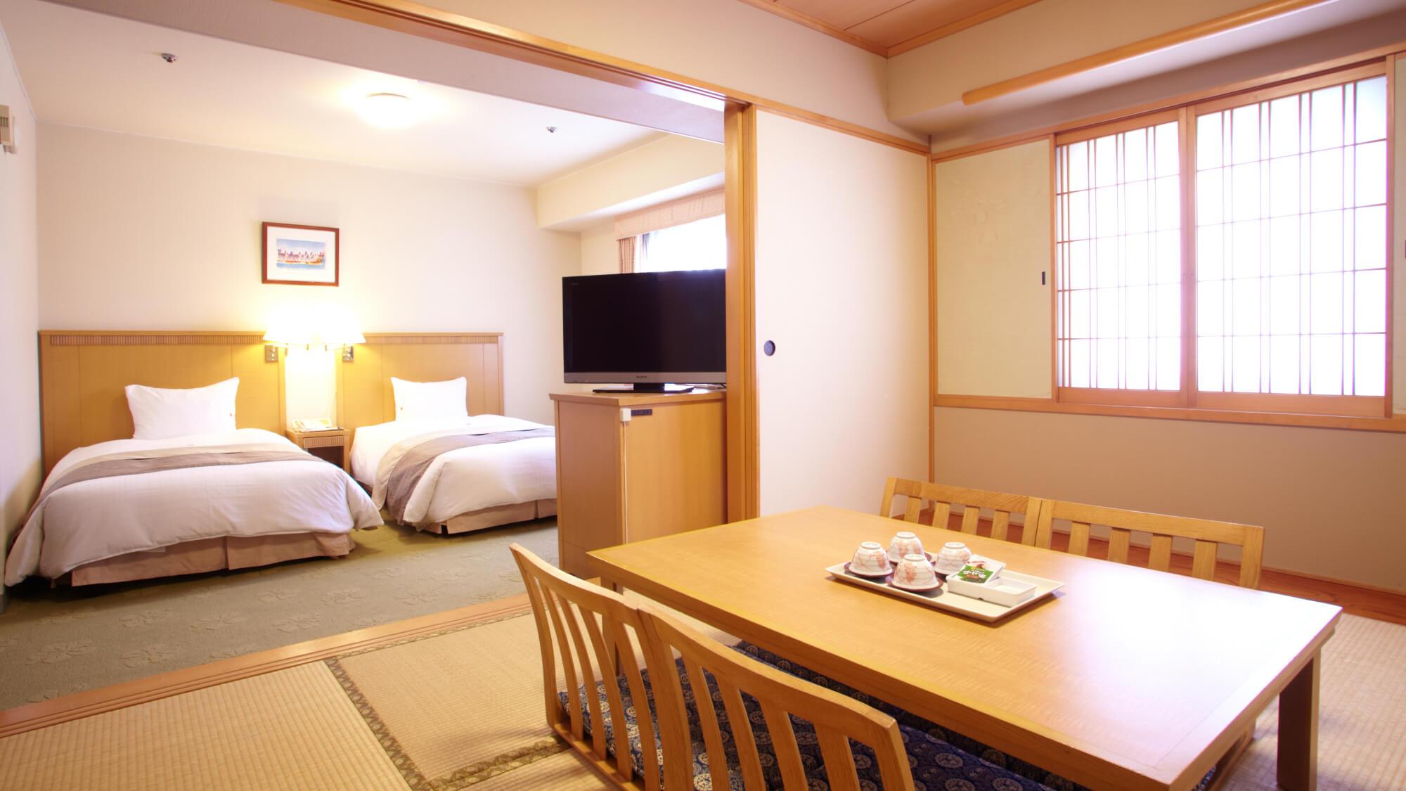 Japanese Western, Pacific, Twin Beds, Tatami