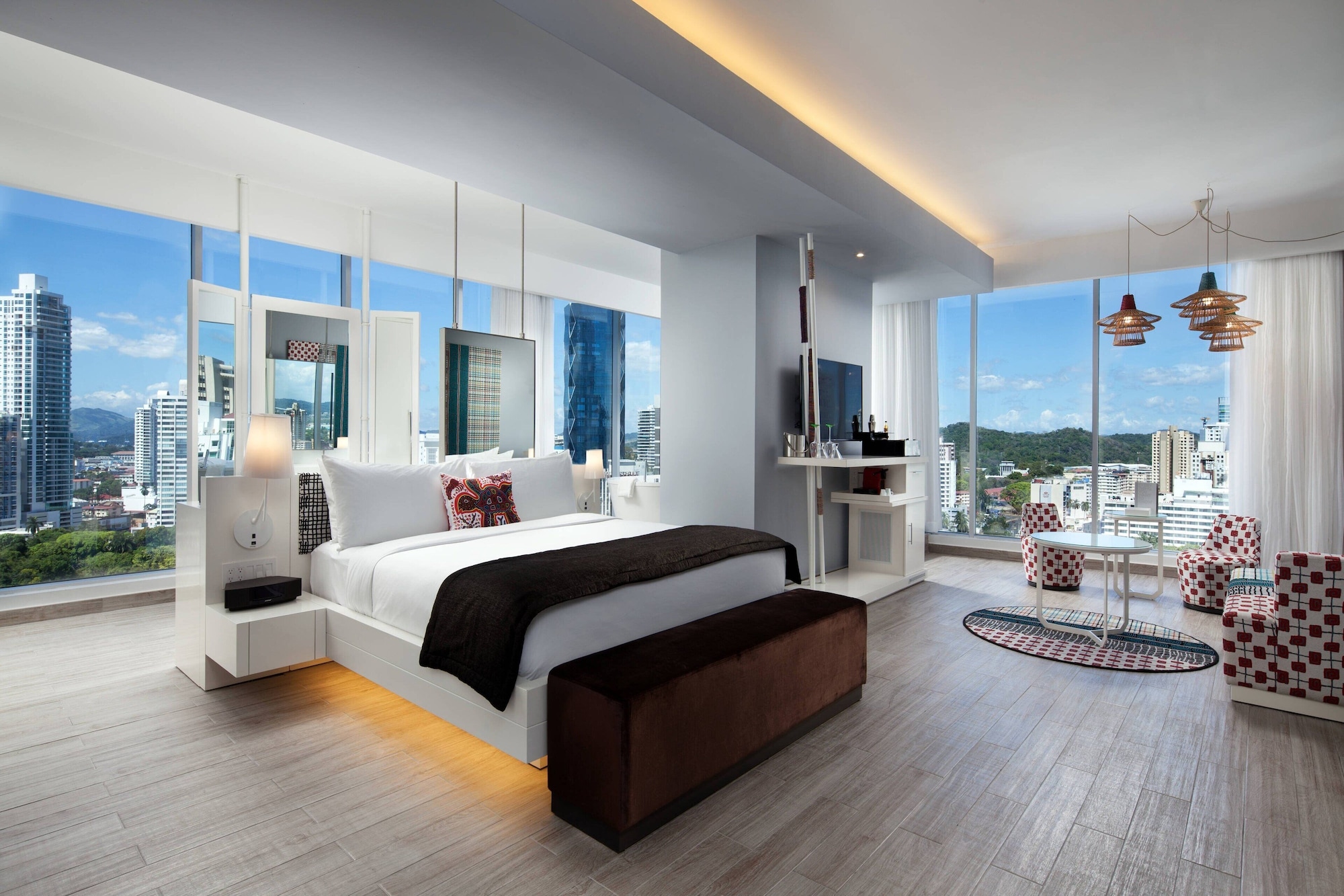 Supreme, Suite, King Bed, Partial City View, Corner