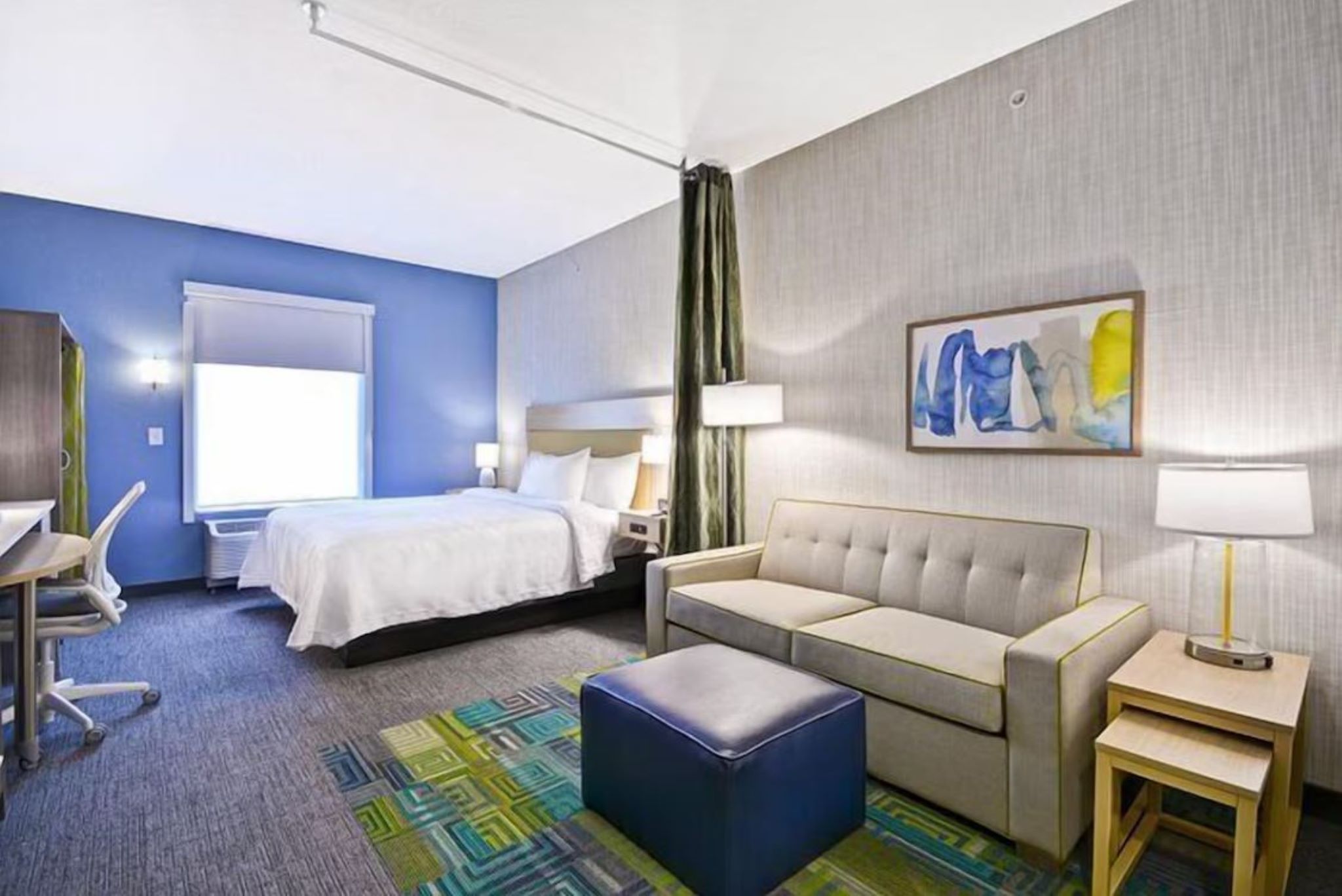 Room at HOME2 SUITES BY HILTON CINCINNATI BLUE ASH OH, BLUE ASH - OH