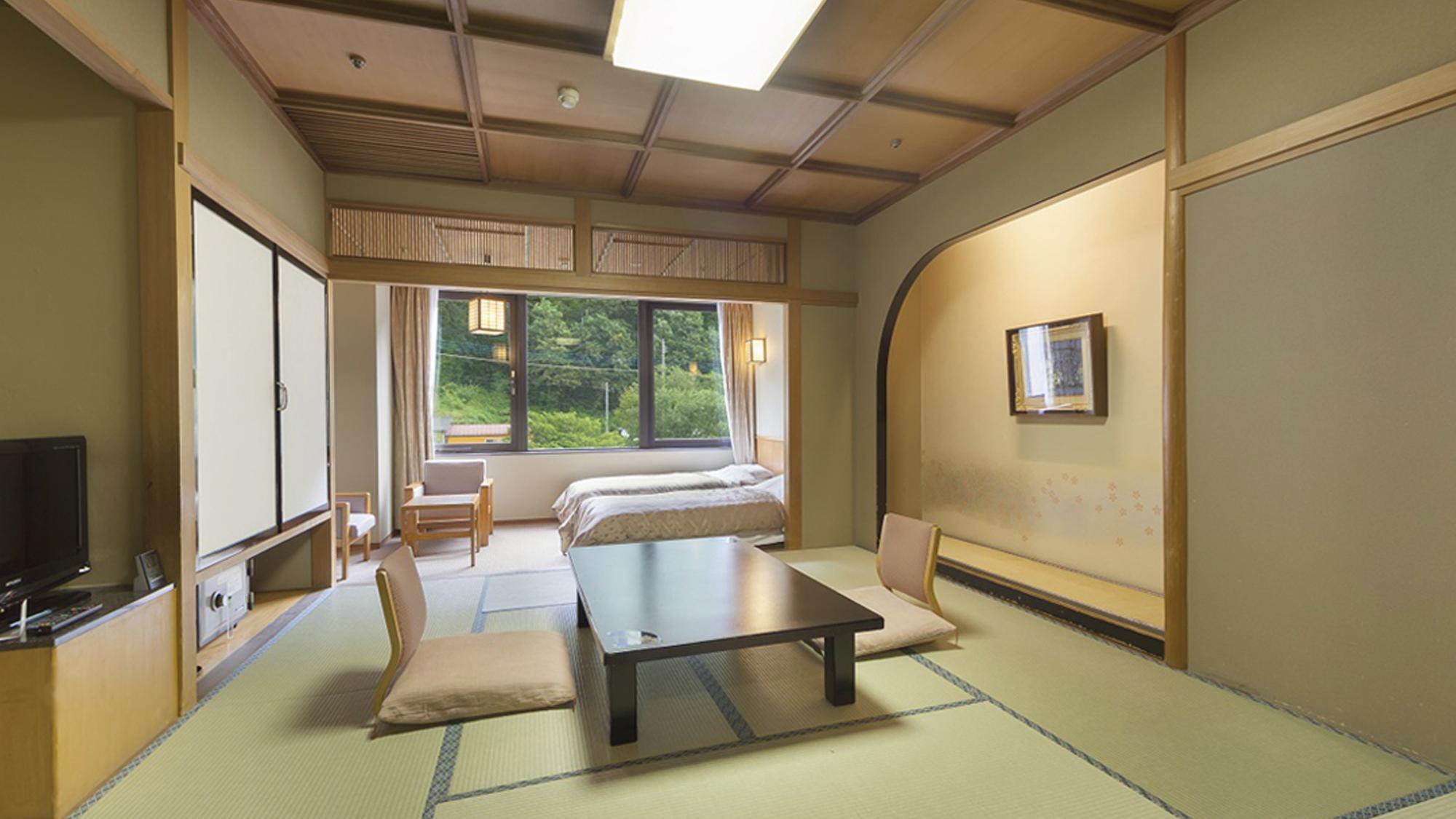 Japanese Western, River, Twin Beds, River View, Tatami