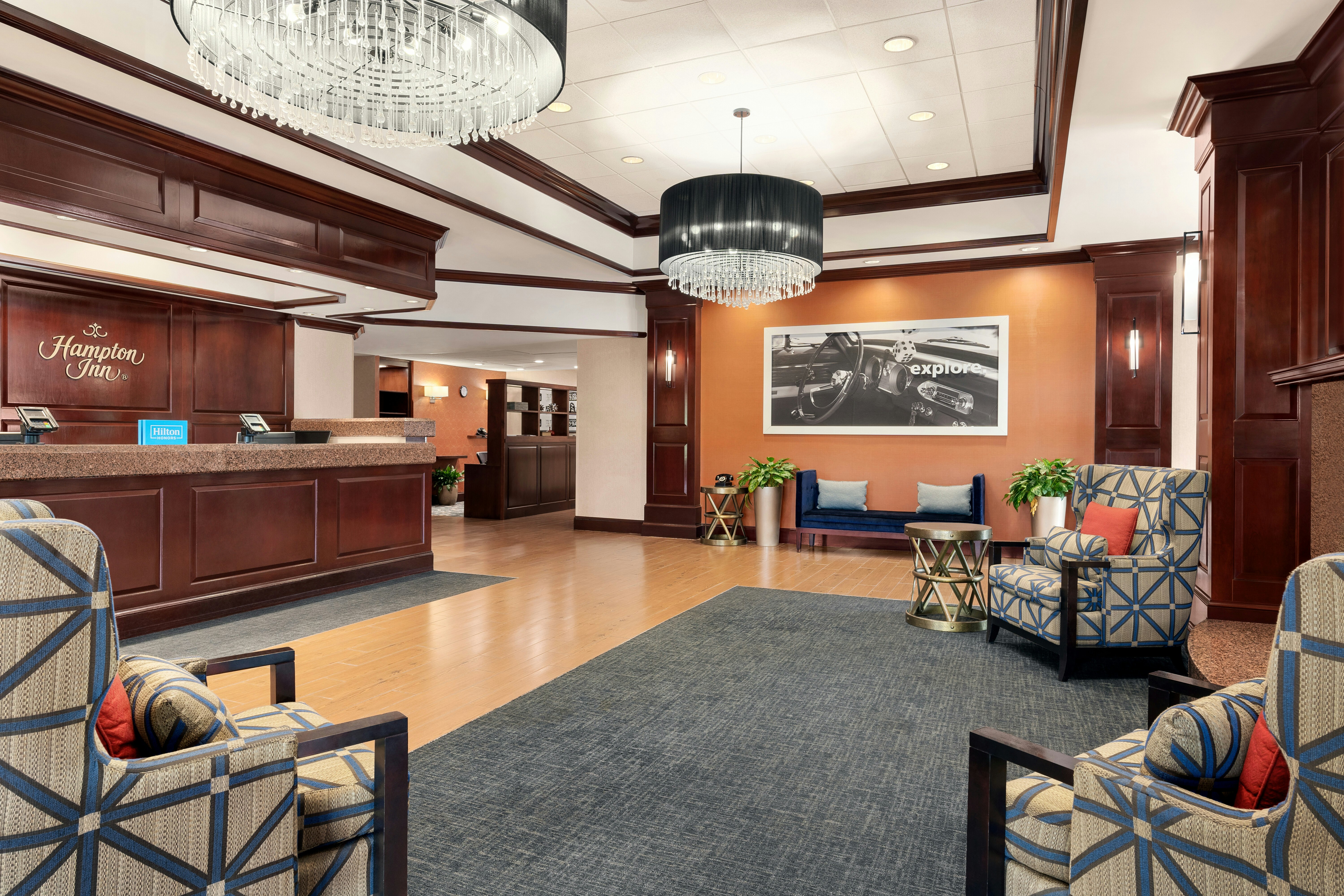 Lobby at Hampton Inn Dulles-Cascades, STERLING - VA