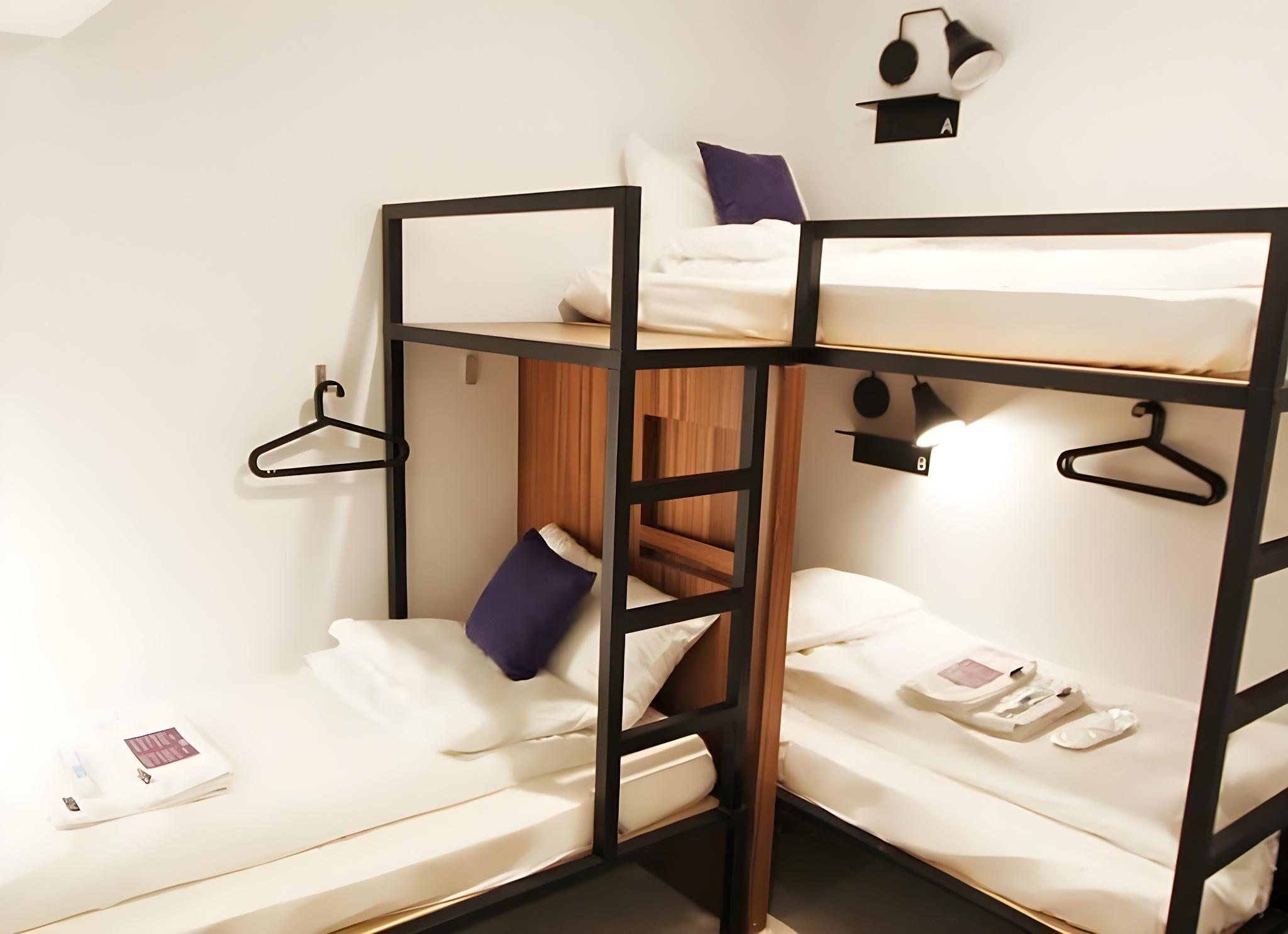 Private, Triple, 3 Bunk Beds, 3 Beds, Shared Bathroom, No Window