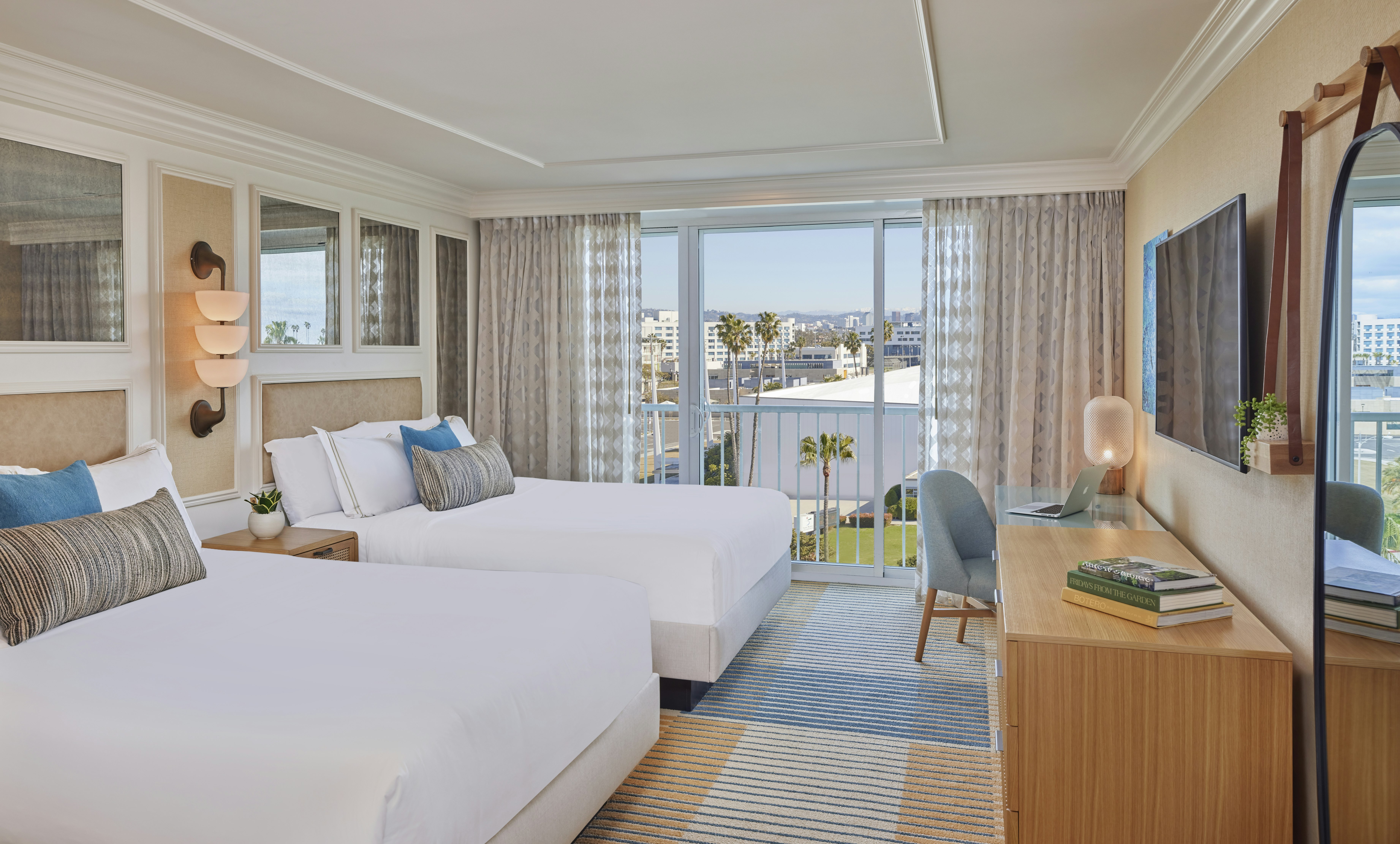 room, 2 queen beds, pool view