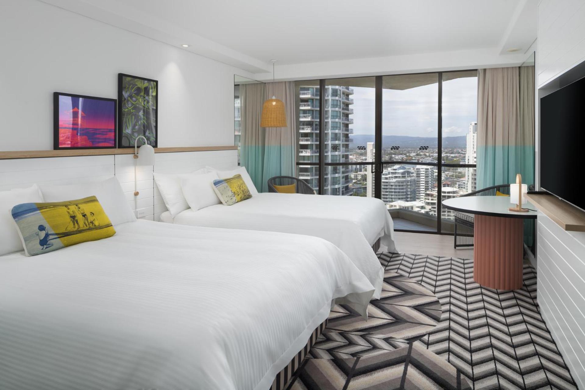 Room, Double or Twin Bed, City View