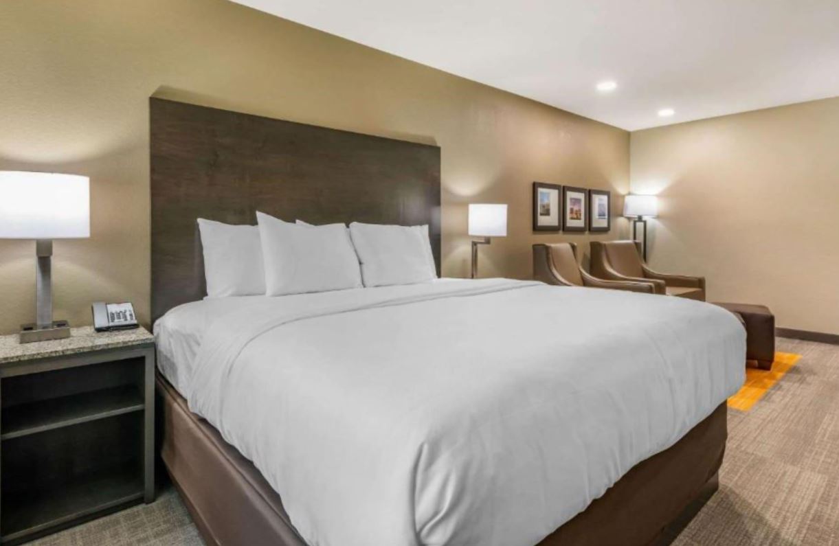 1 Bedroom, Suite, King Bed, Dining Area, Sofa, Living Area, Kitchenette, Coral Pointe Sarasota, an Ascend Collection Hotel 2/3
